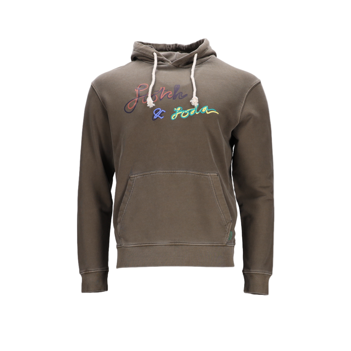 Garment Dye Logo Pullover Hoodie