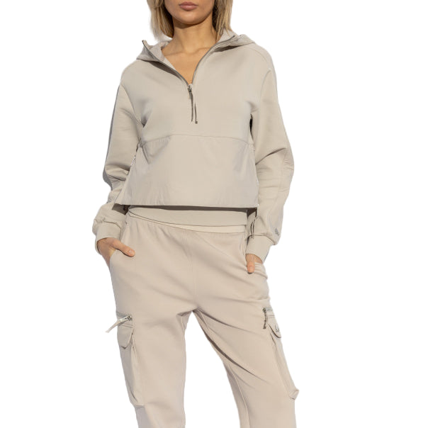 Mixmedia Brown Pullover Hoodie