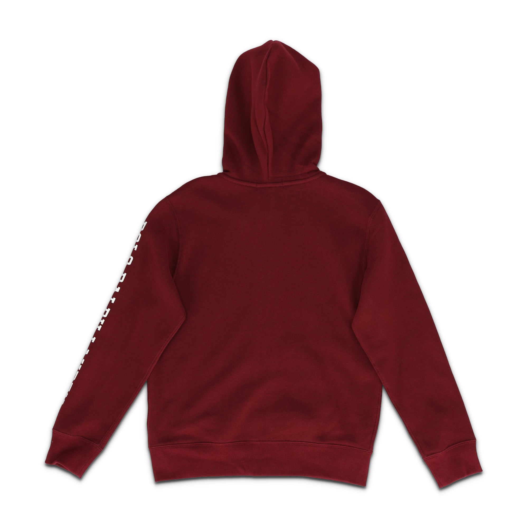 Logo Fleece Full Zip Red Hoodie