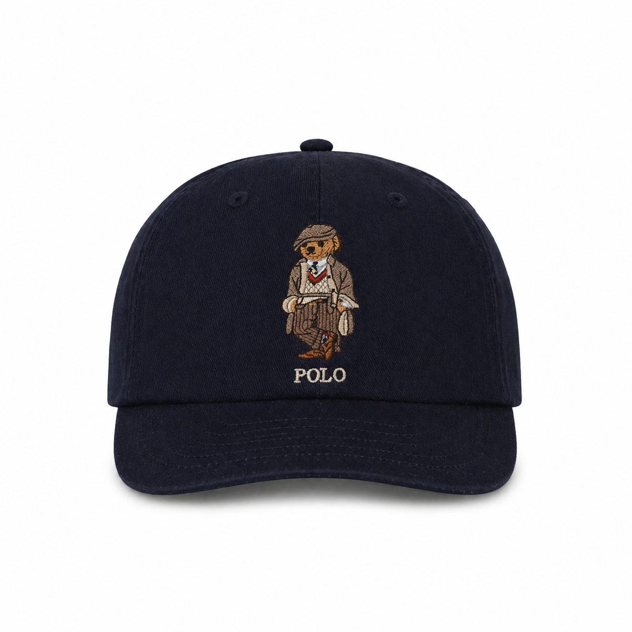 Polo Bear Twill Ball Navy Hat