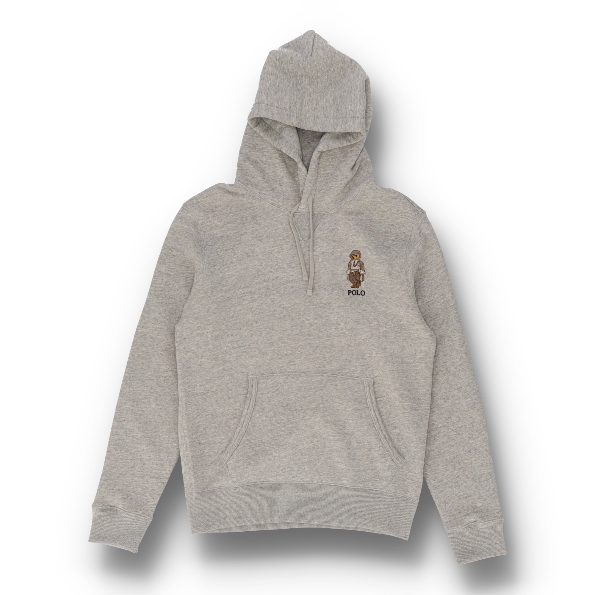 Polo Bear Fleece Gray Pullover Hoodie