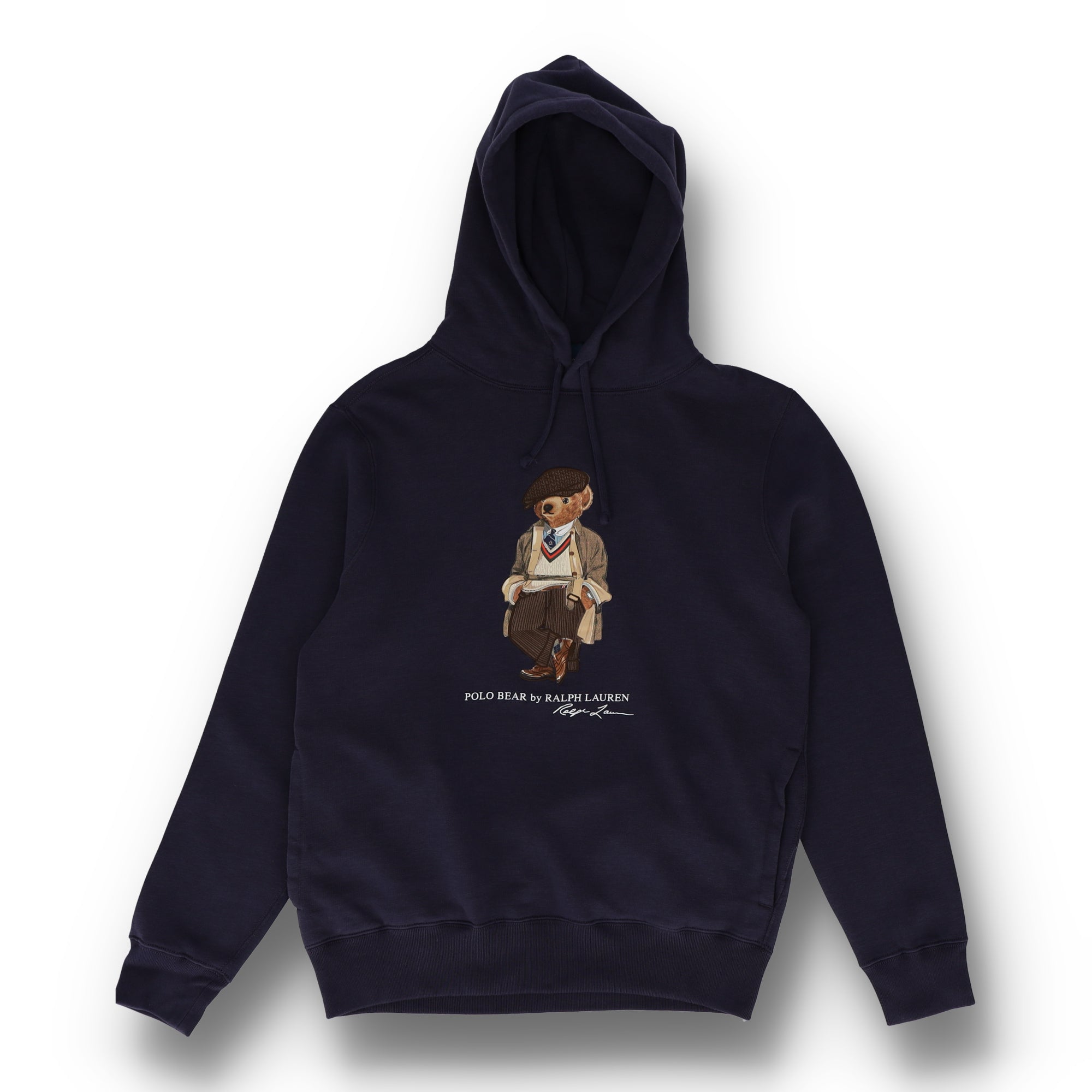 Polo Bear Fleece Blue Pullover Hoodie