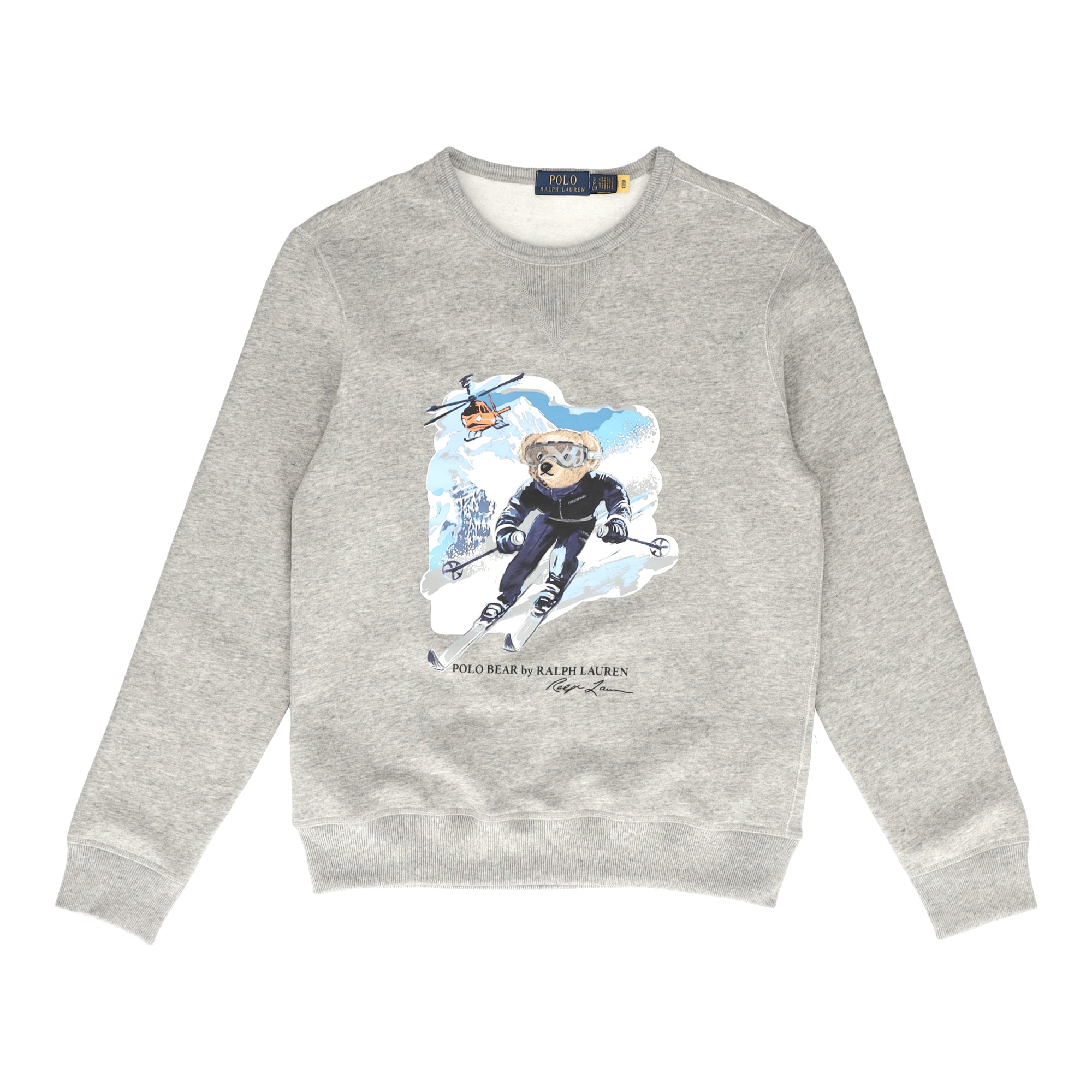 Polo Bear Fleece Gray Sweatshirt