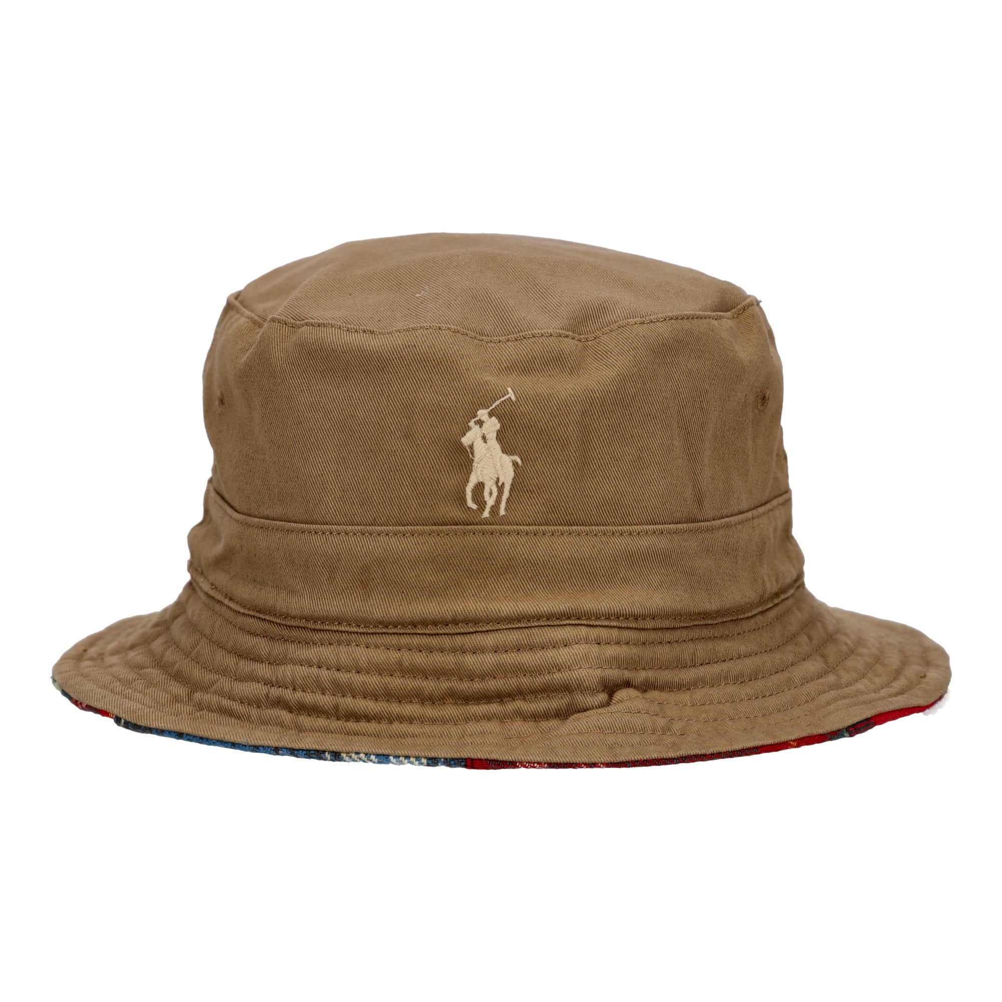 Reversible Twill-Flannel Bucket Hat