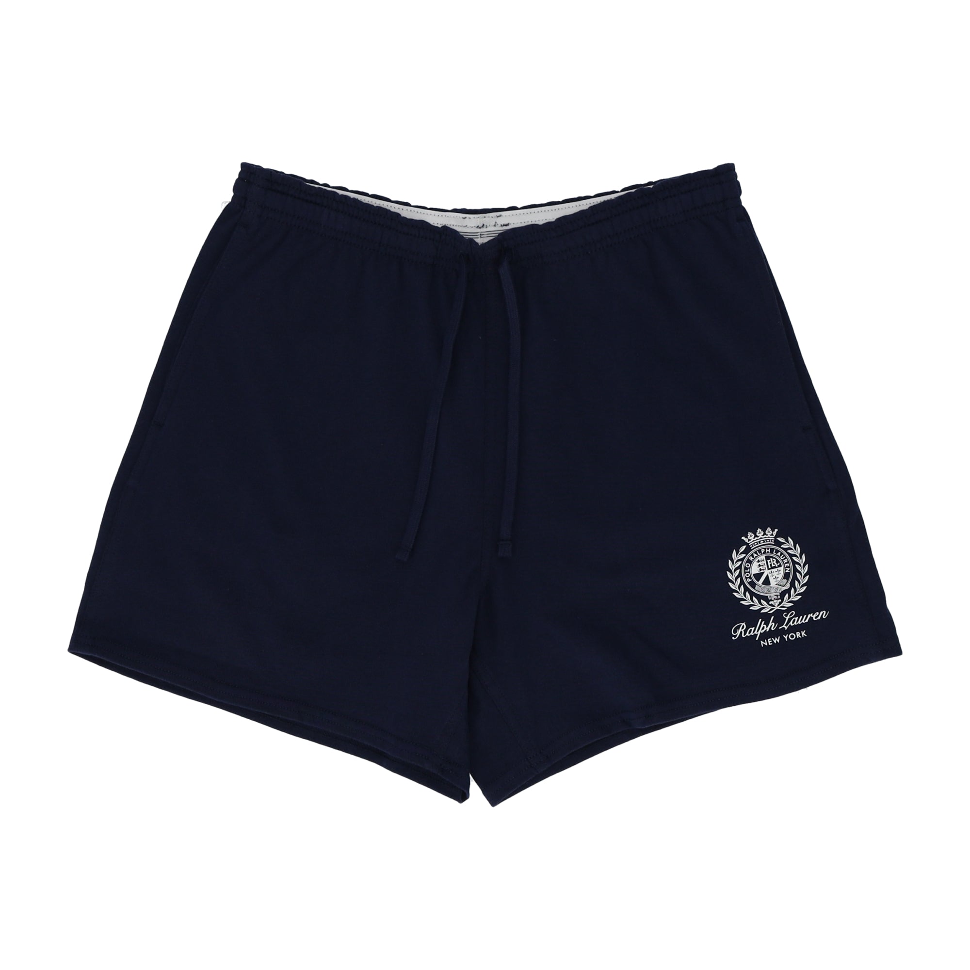 Relaxed Fit Jersey Graphic Navy Shorts