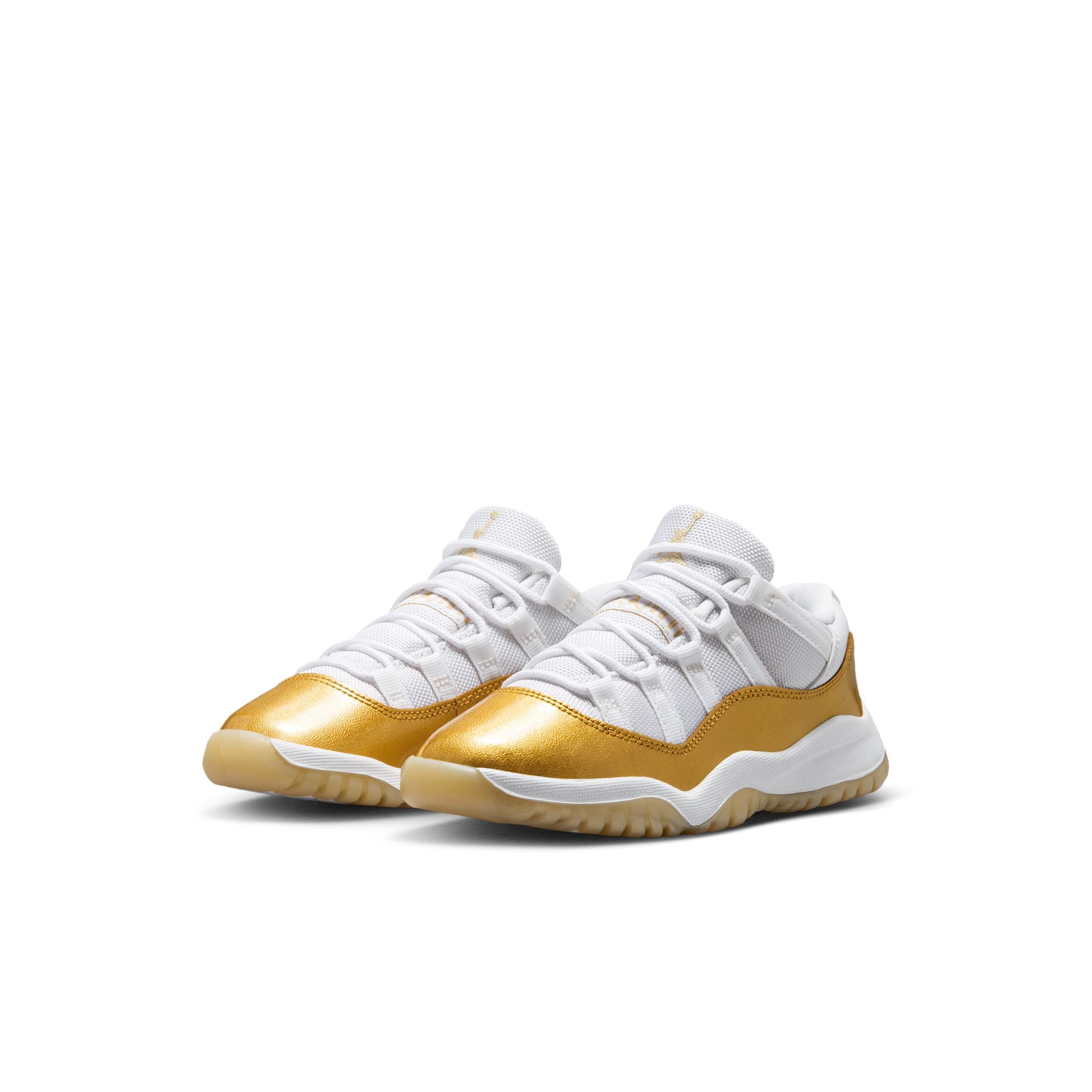 Jordan 11 Retro Low White Team Gold Metallic Gold PS