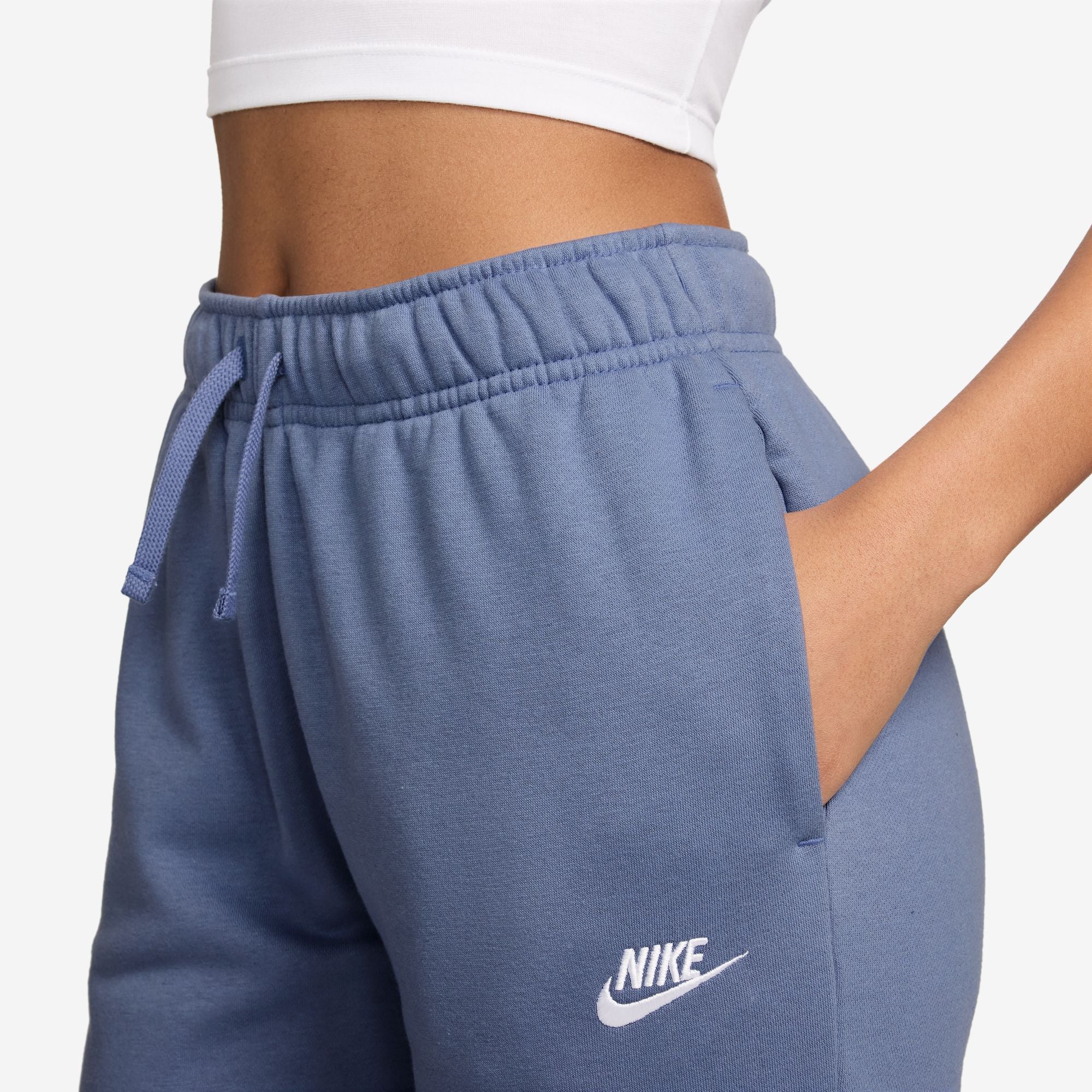 Sportswear Club Fleece Mid-Rise Blue Joggers