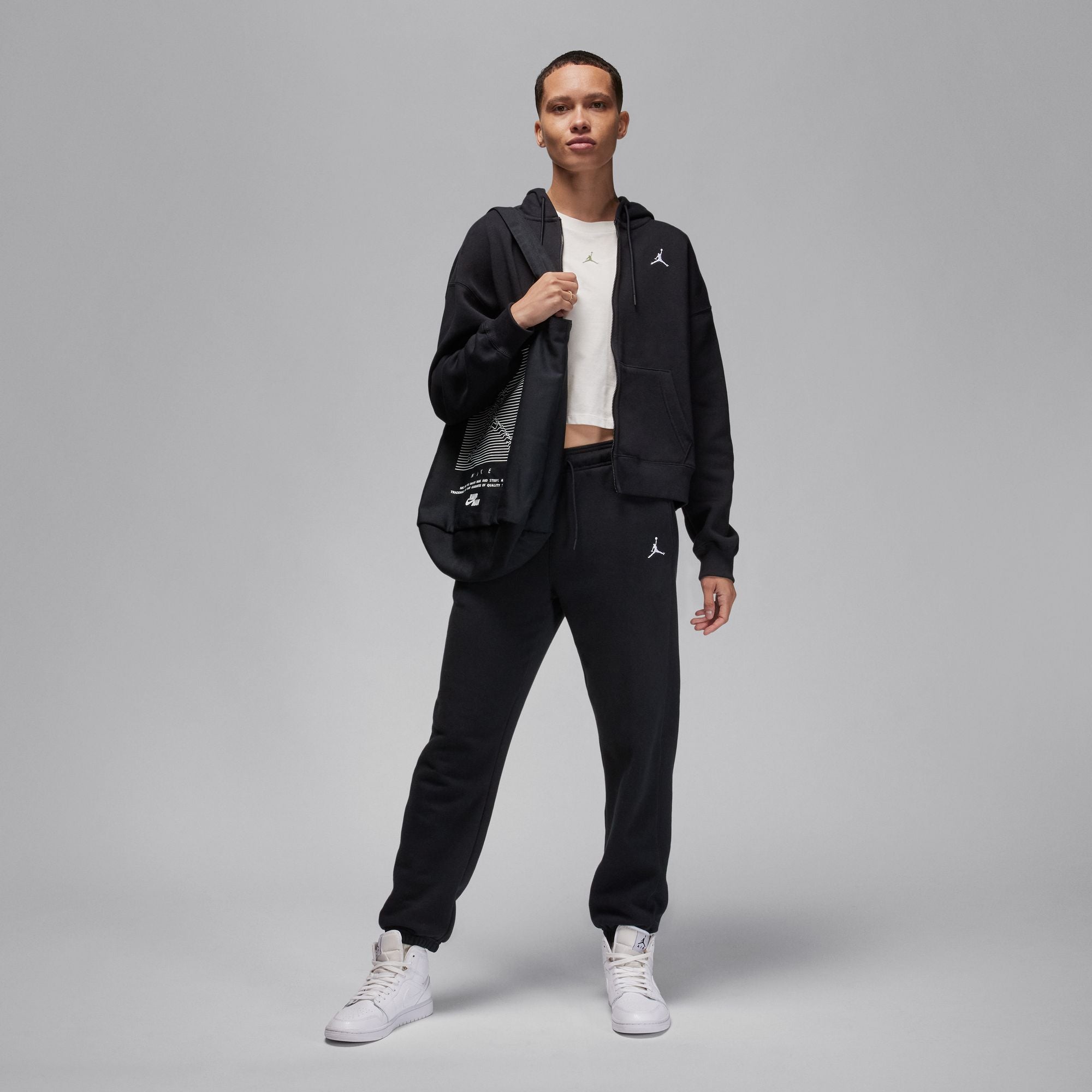 Brooklyn Fleece Hoodie Full-Zip Ls Top