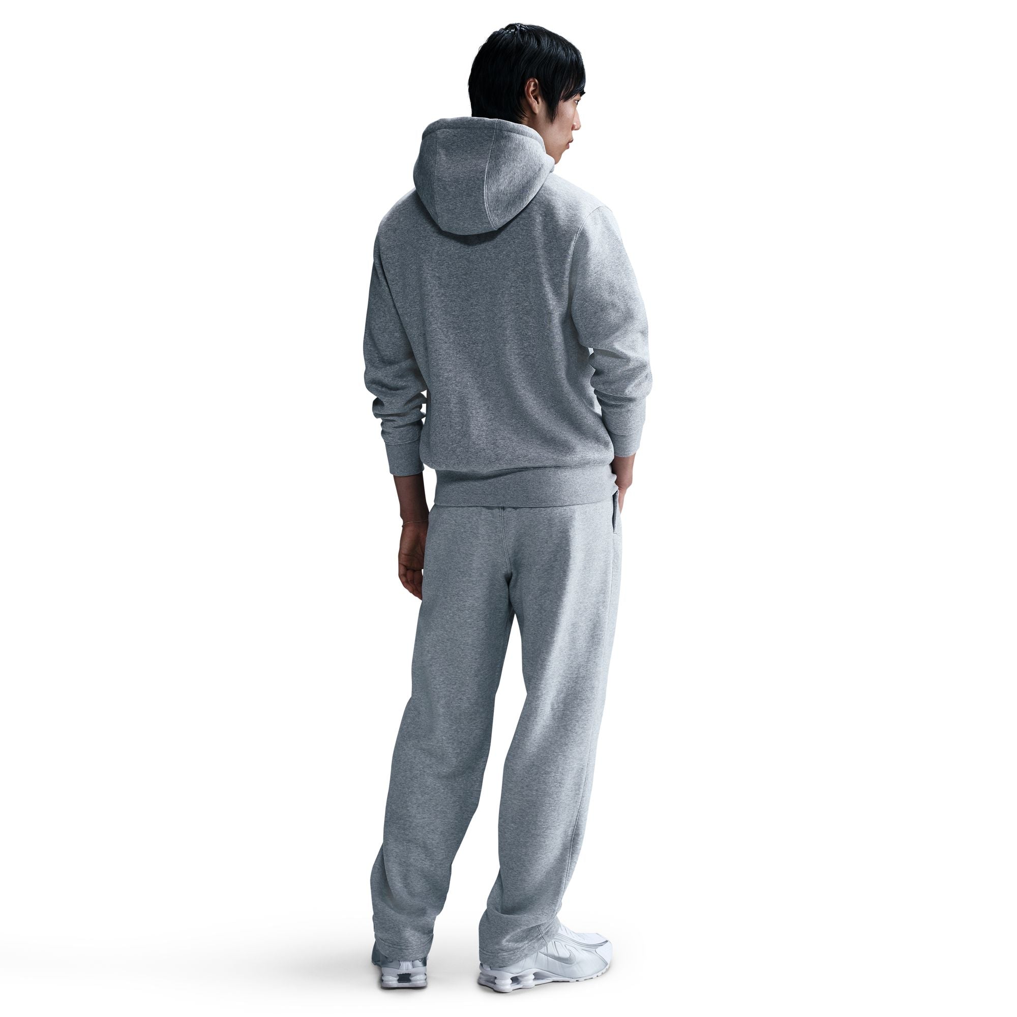 Club Full Zip Fleece Grey Hoodie