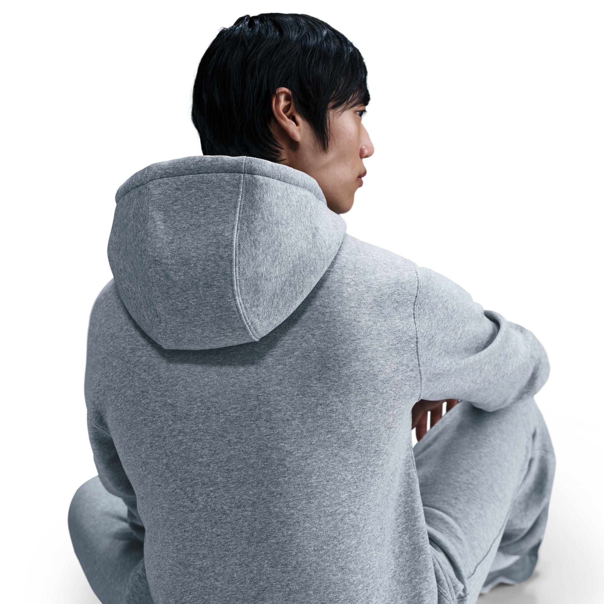 Club Full Zip Fleece Grey Hoodie