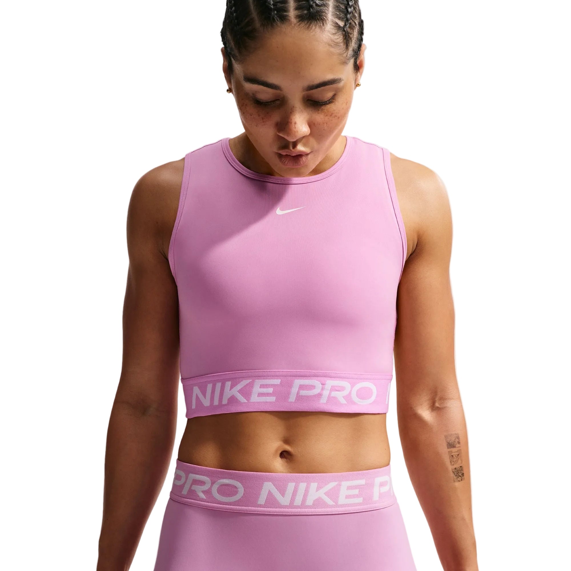 Pro Dri-Fit Cropped Purple Tank Top