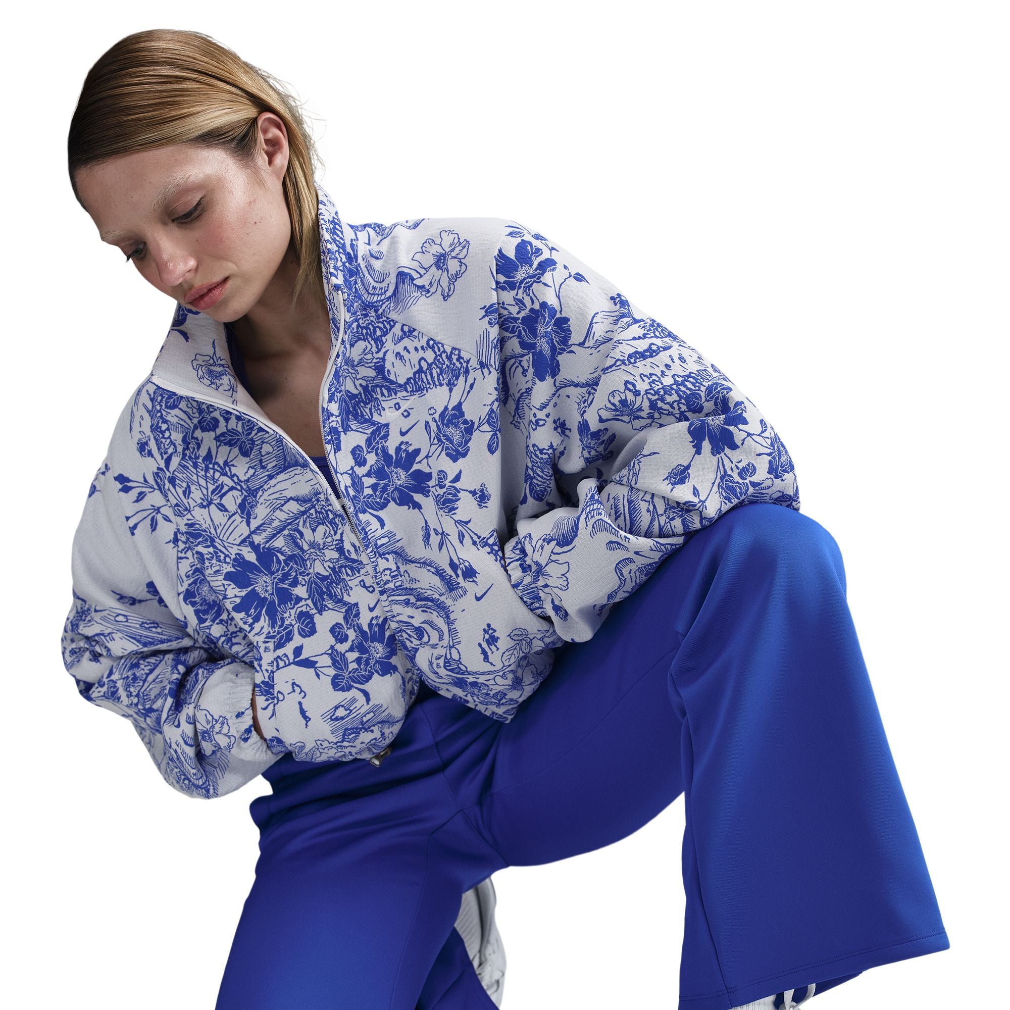 Nsw Collection Oversized Jacquard Track Jacket