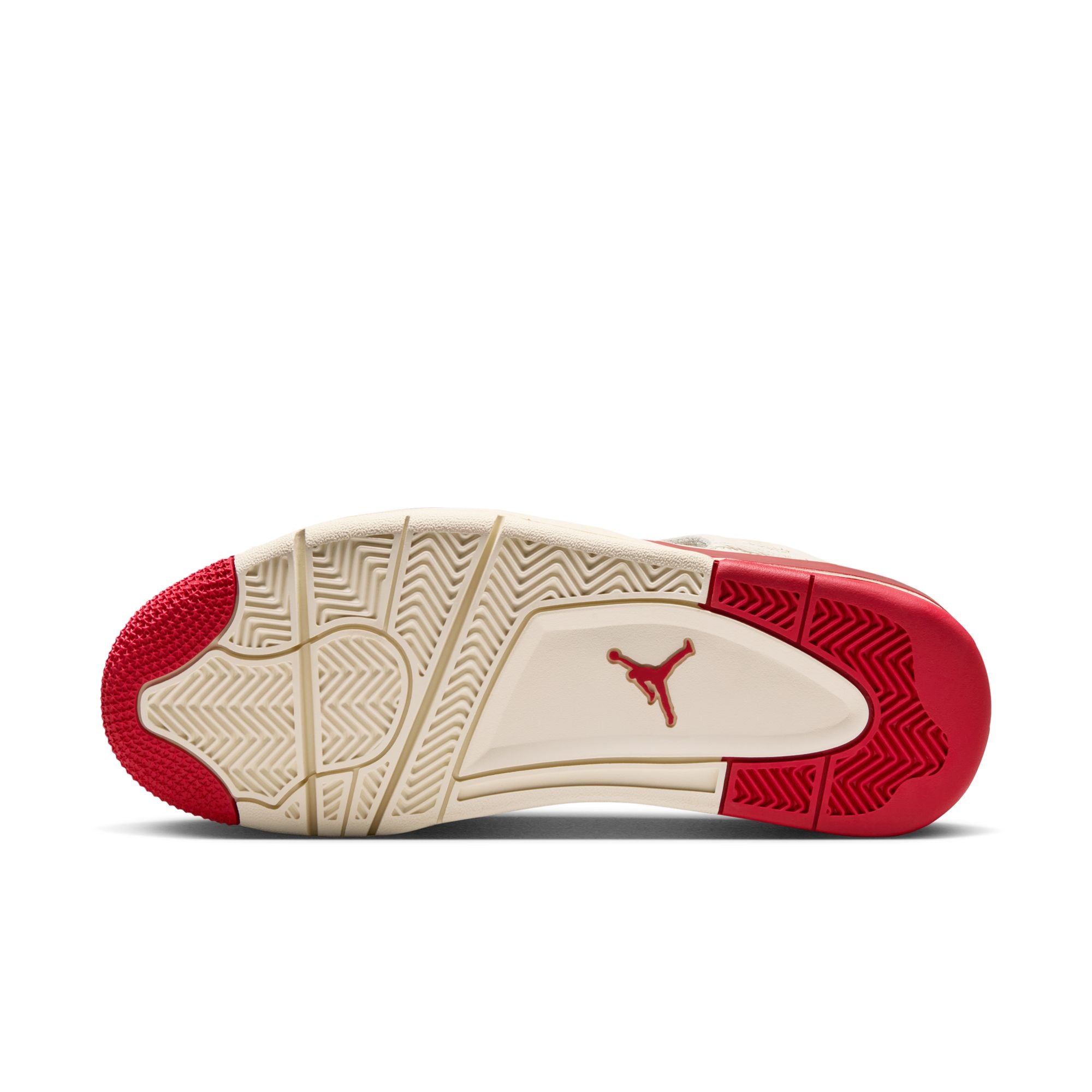 Air Jordan 4 Pale Ivory and Tough Red