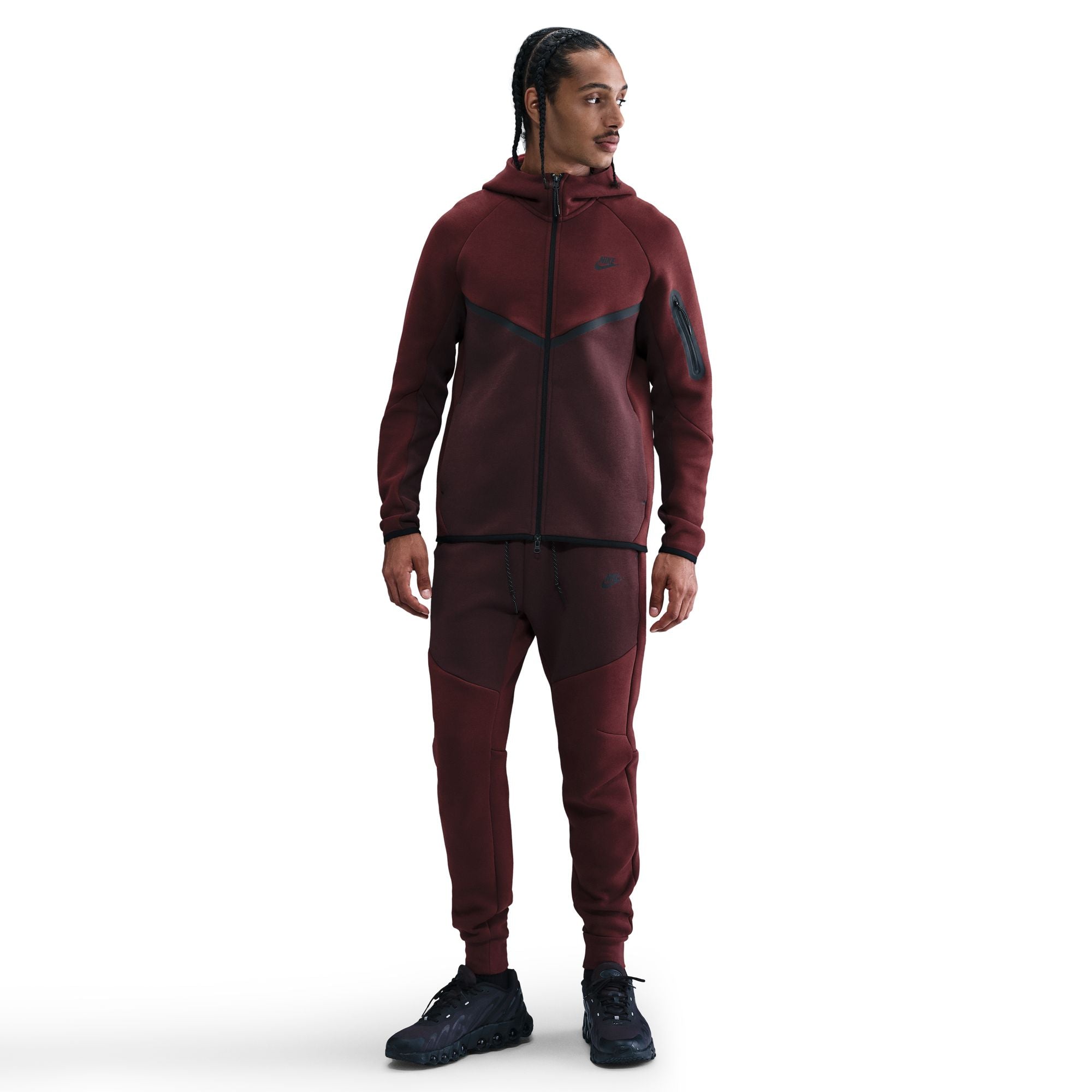 Tech Red Fleece Joggers