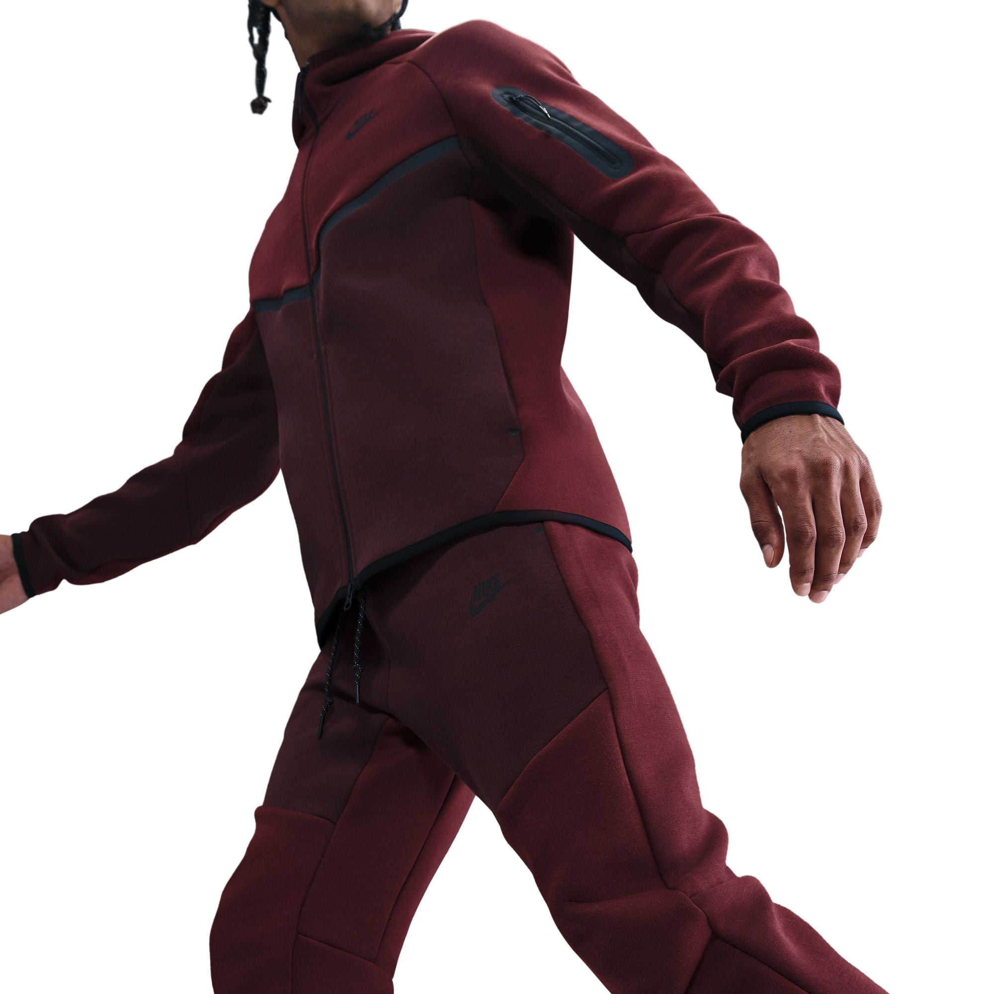 Tech Red Fleece Joggers
