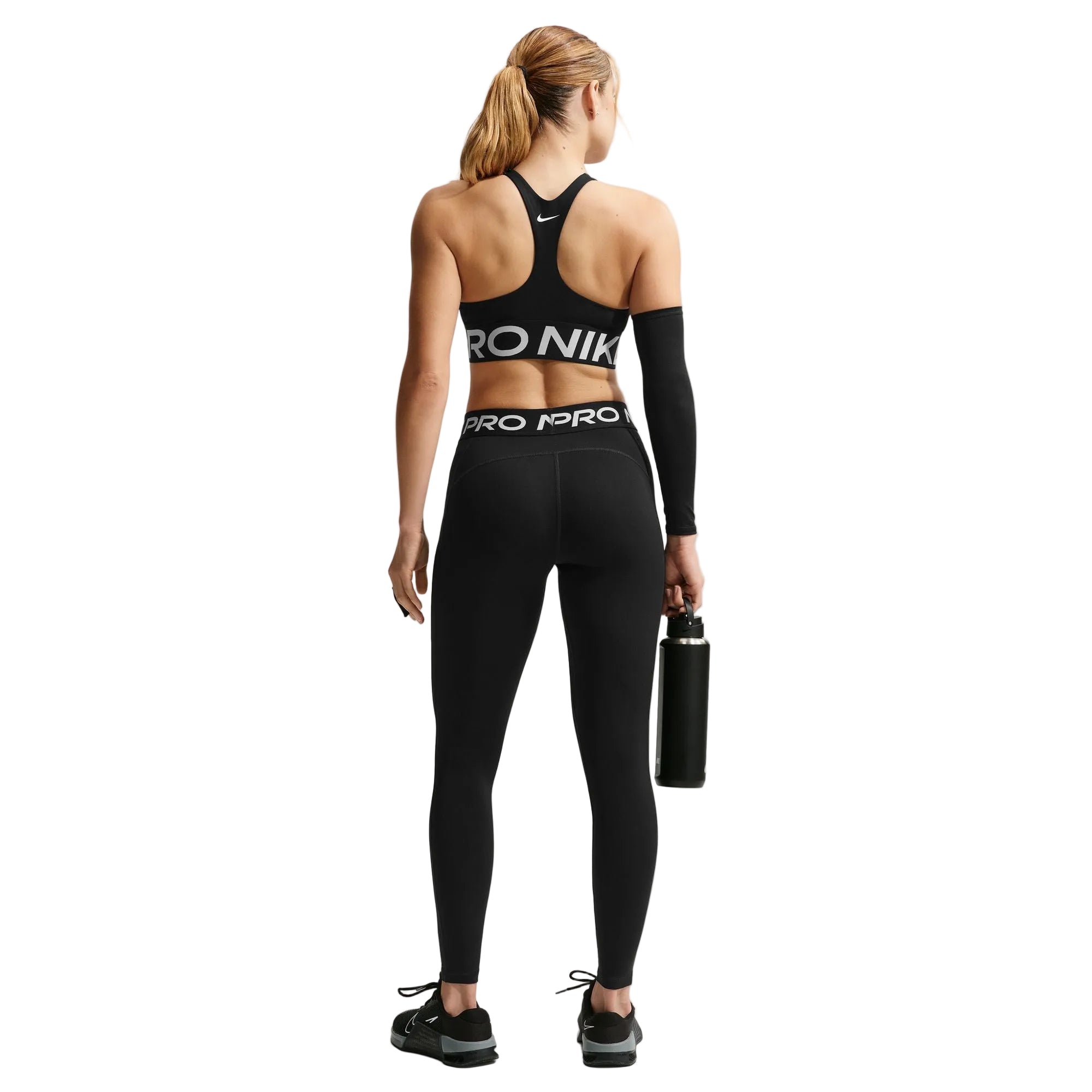 Pro Mid Rise Full Length Black Leggings