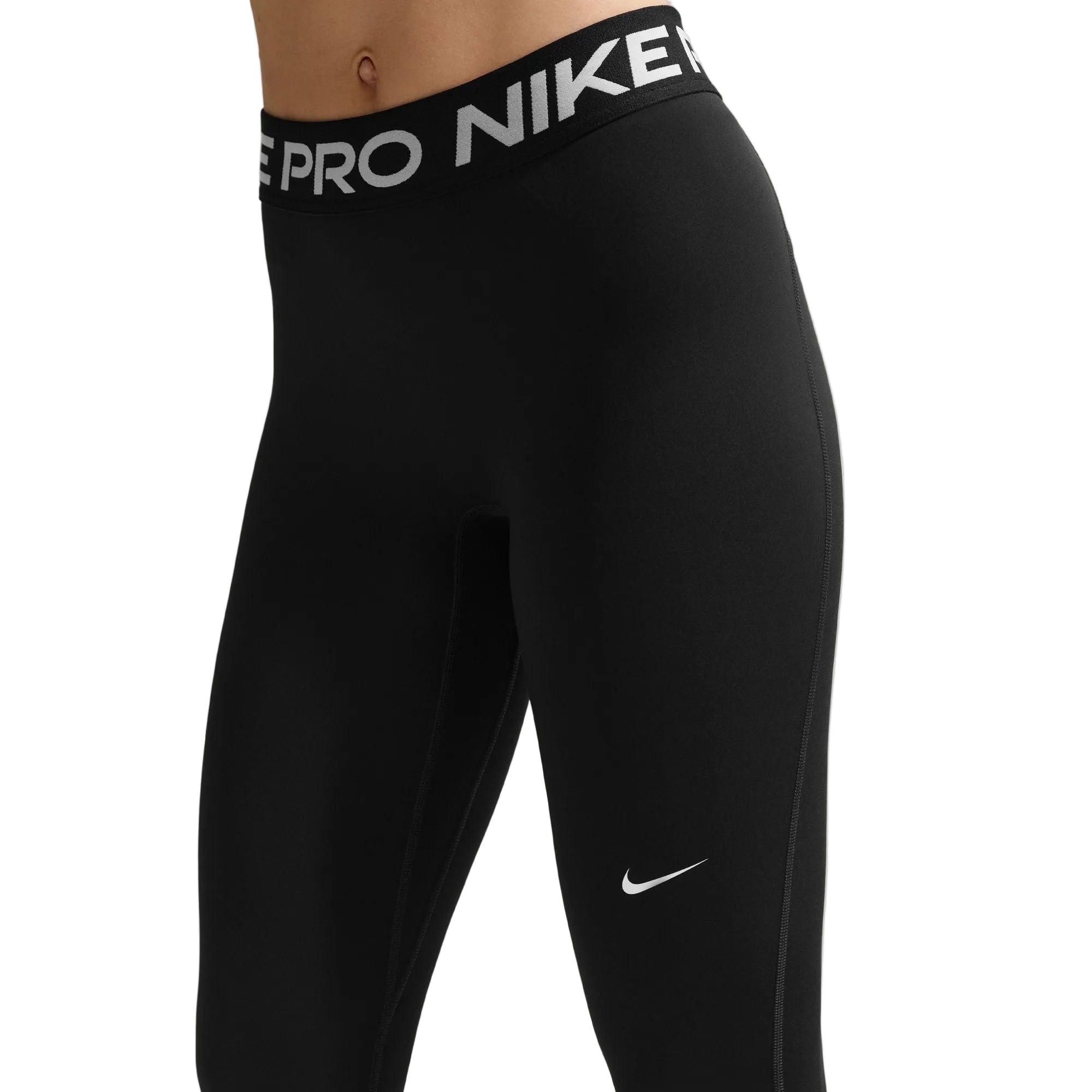 Pro Mid Rise Full Length Black Leggings