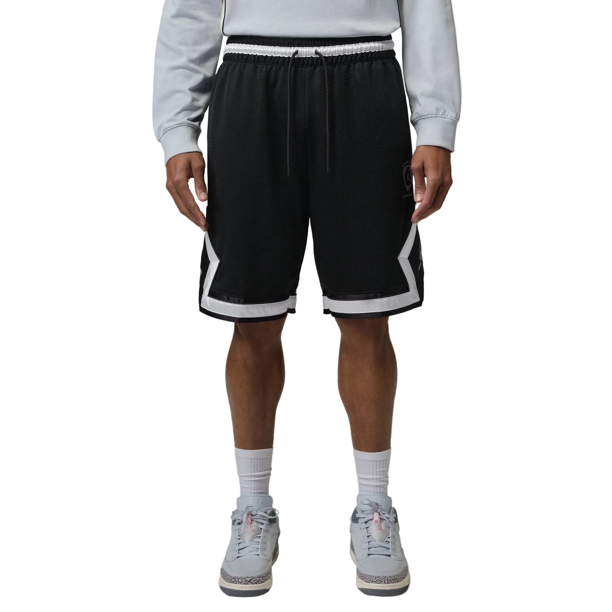 Jordan Brooklyn Diamond Mesh Black Shorts