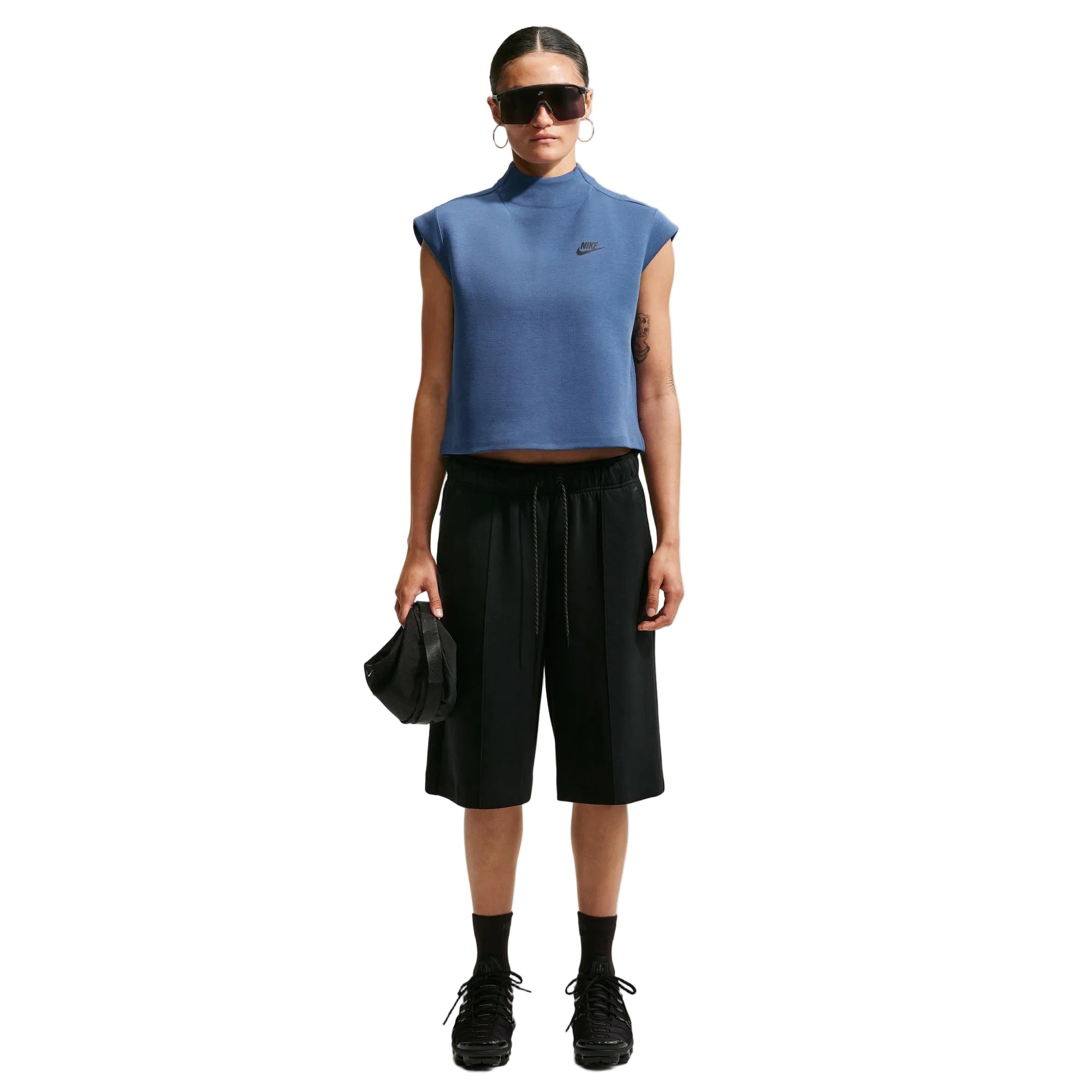 Tech Fleece Short Sleeve Blue Top T-Shirt