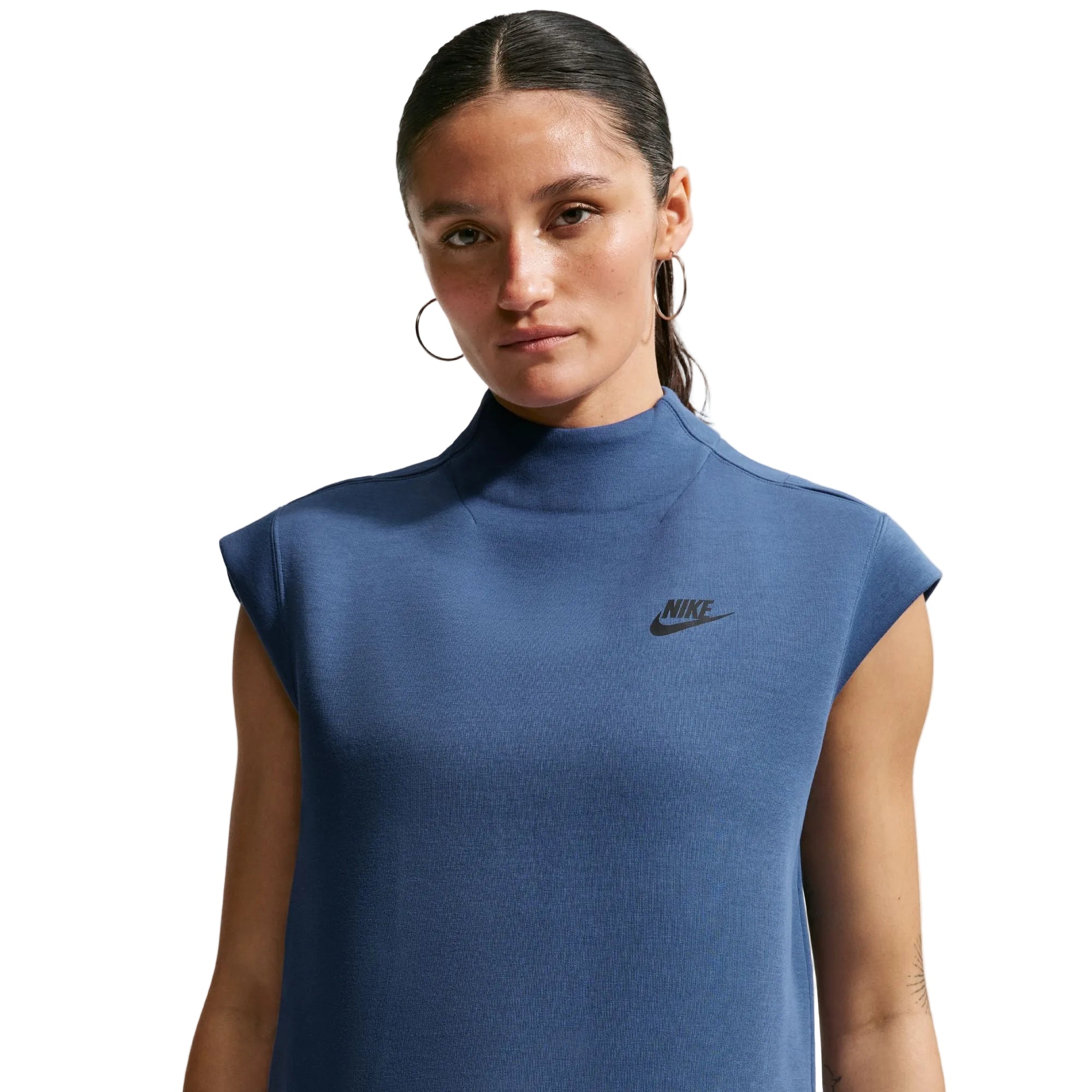 Tech Fleece Short Sleeve Blue Top T-Shirt