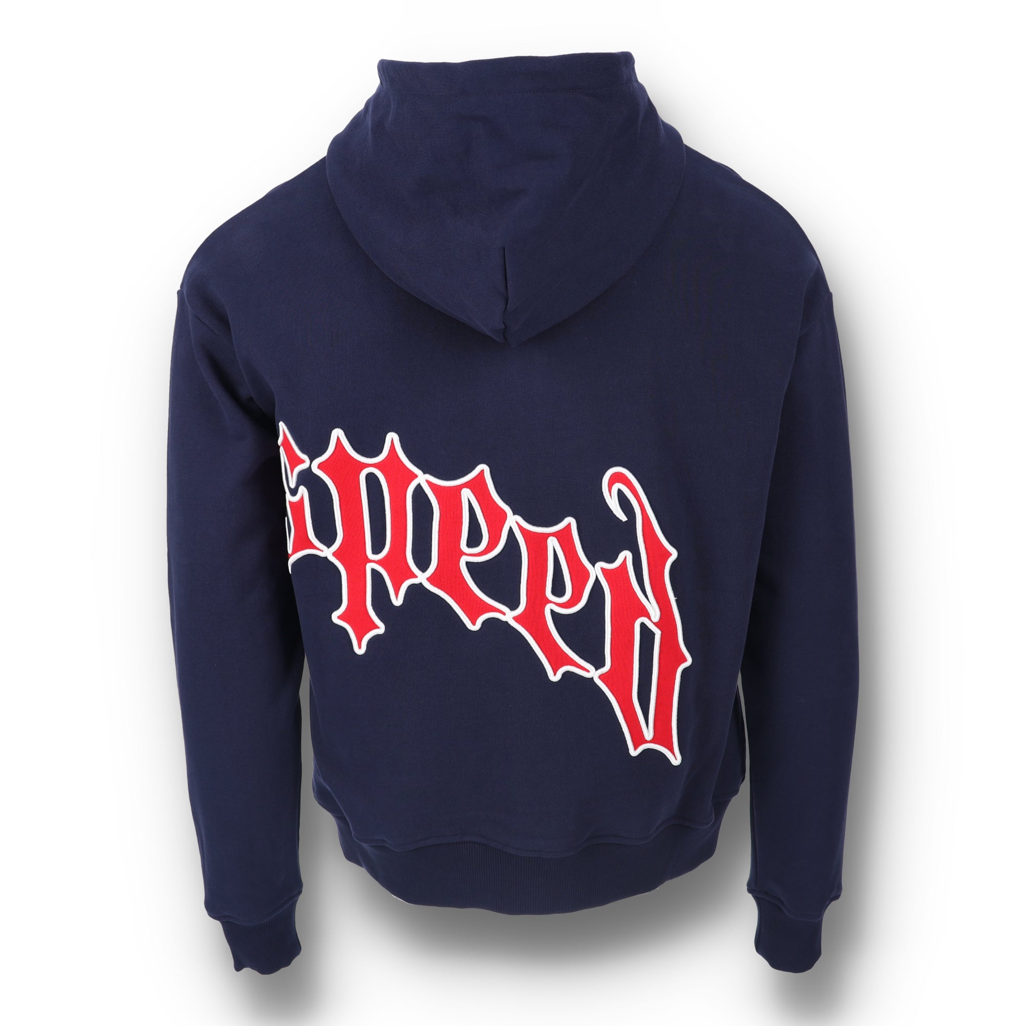 OG Logo V2 Navy Red Full Zip Hoodie