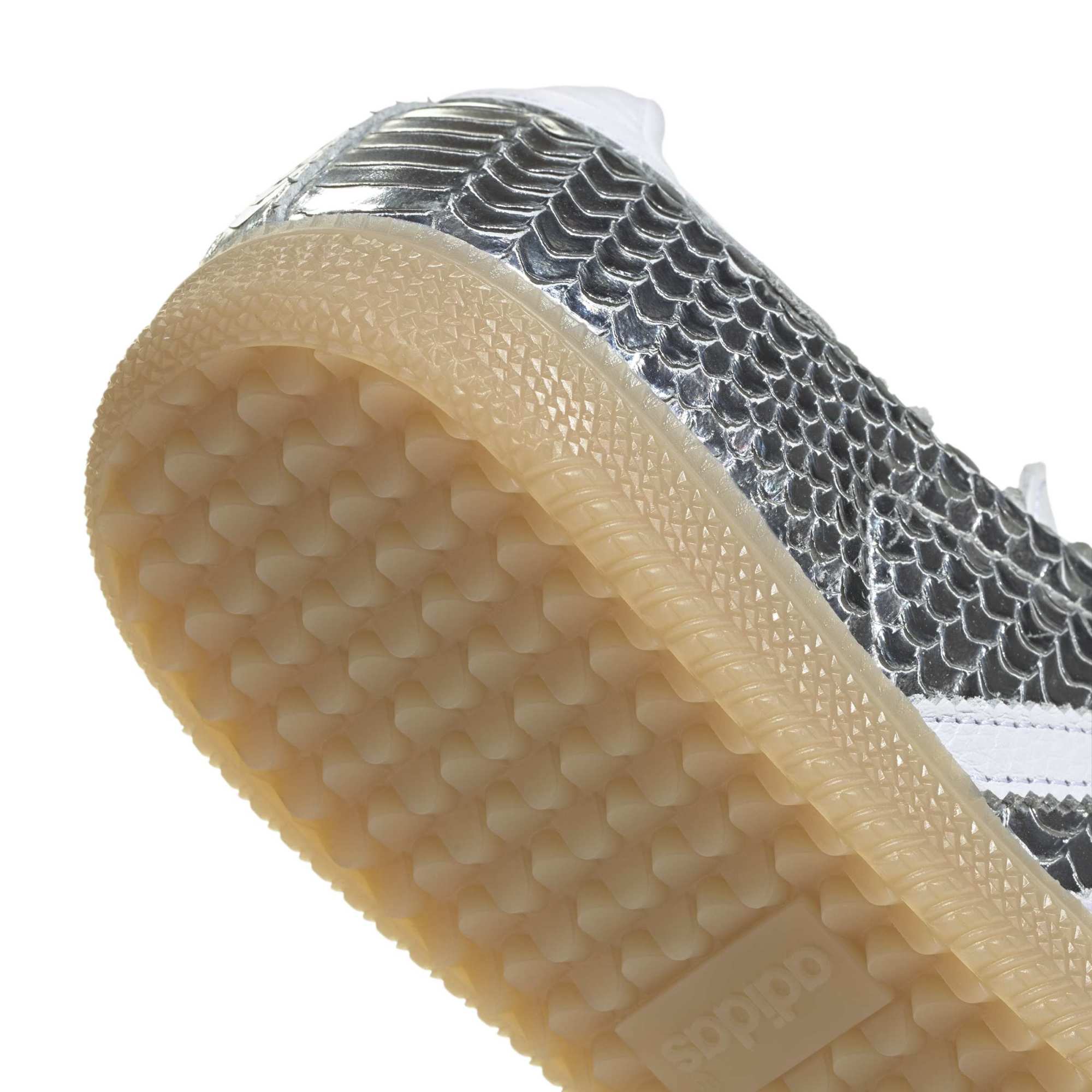 Samba Patent Snakeskin Silver Metallic