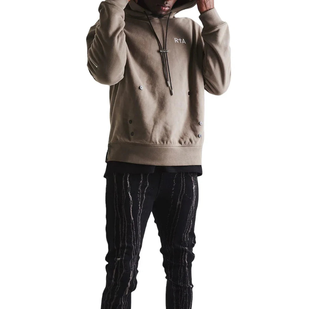 Hector Taupe Pullover Hoodie