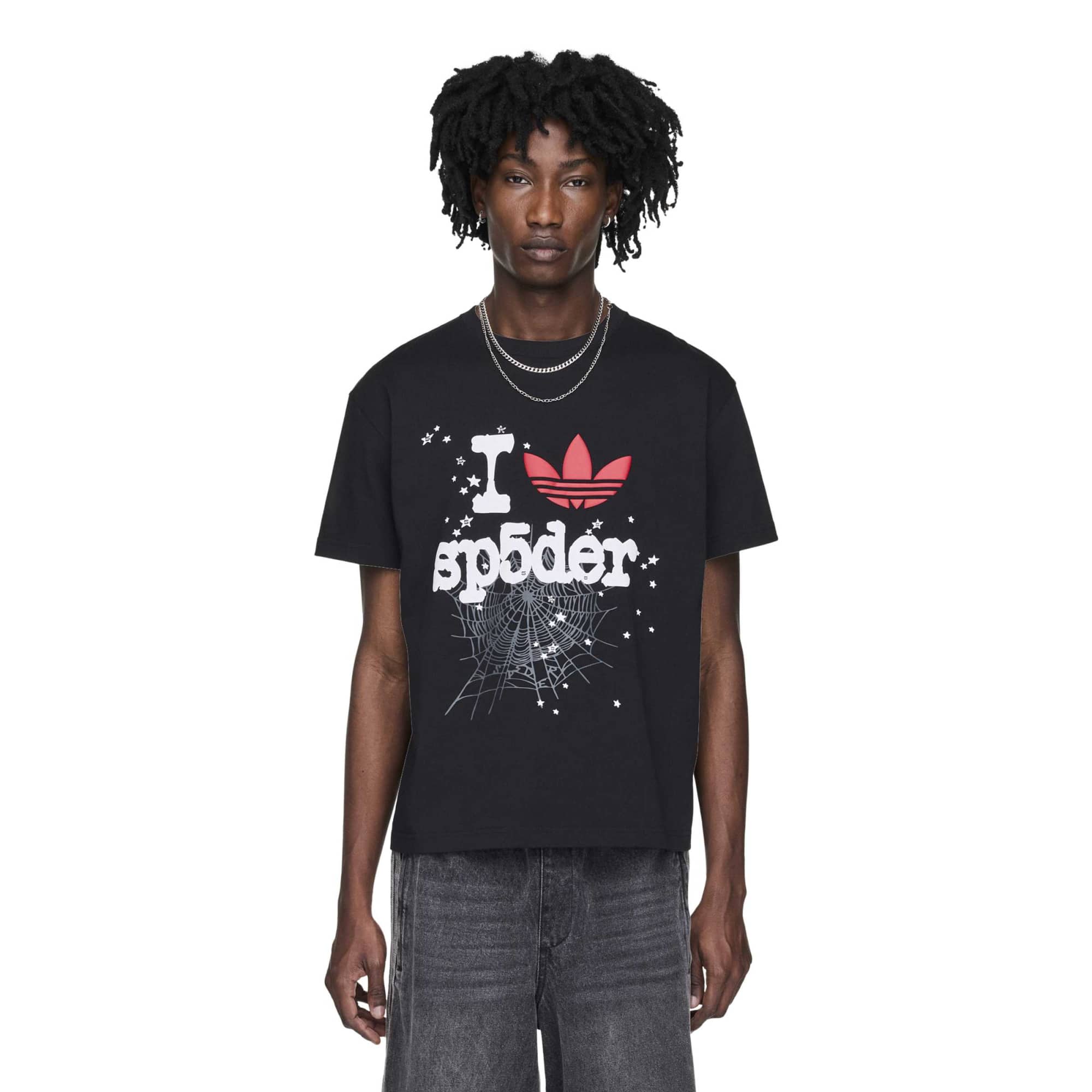 SP5DER Black T-Shirt