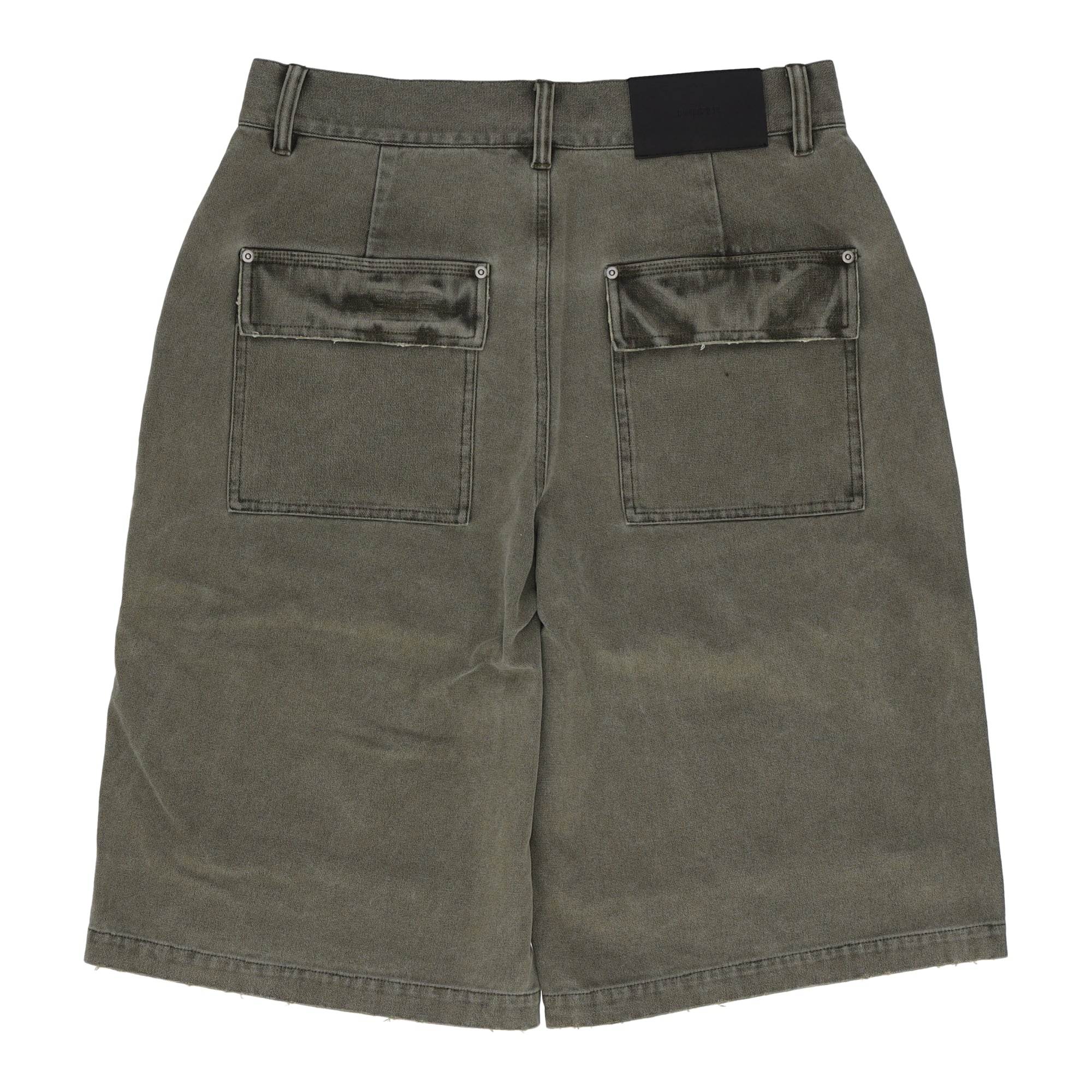 Canvas Cargo Green Shorts