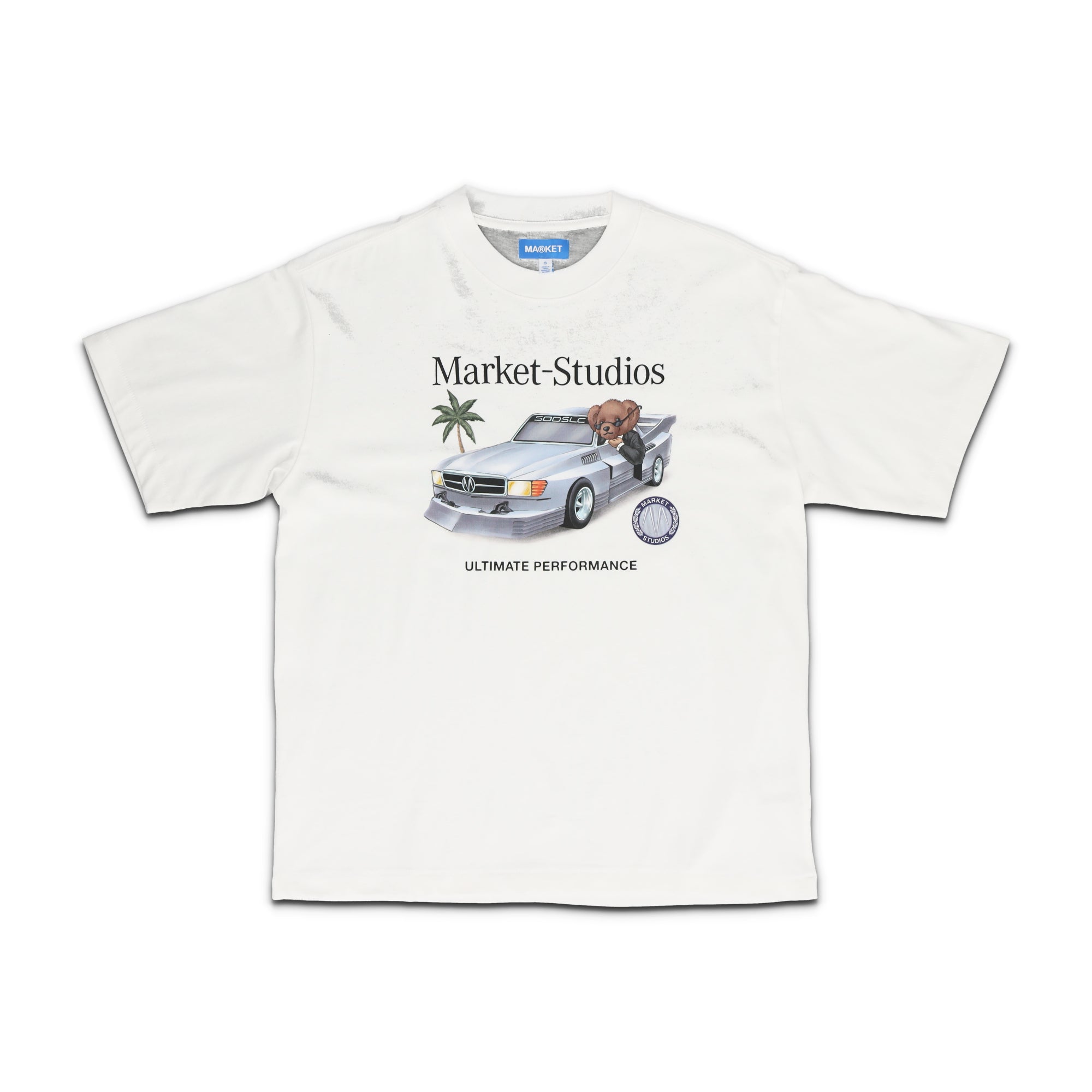 Des Bear White Tee