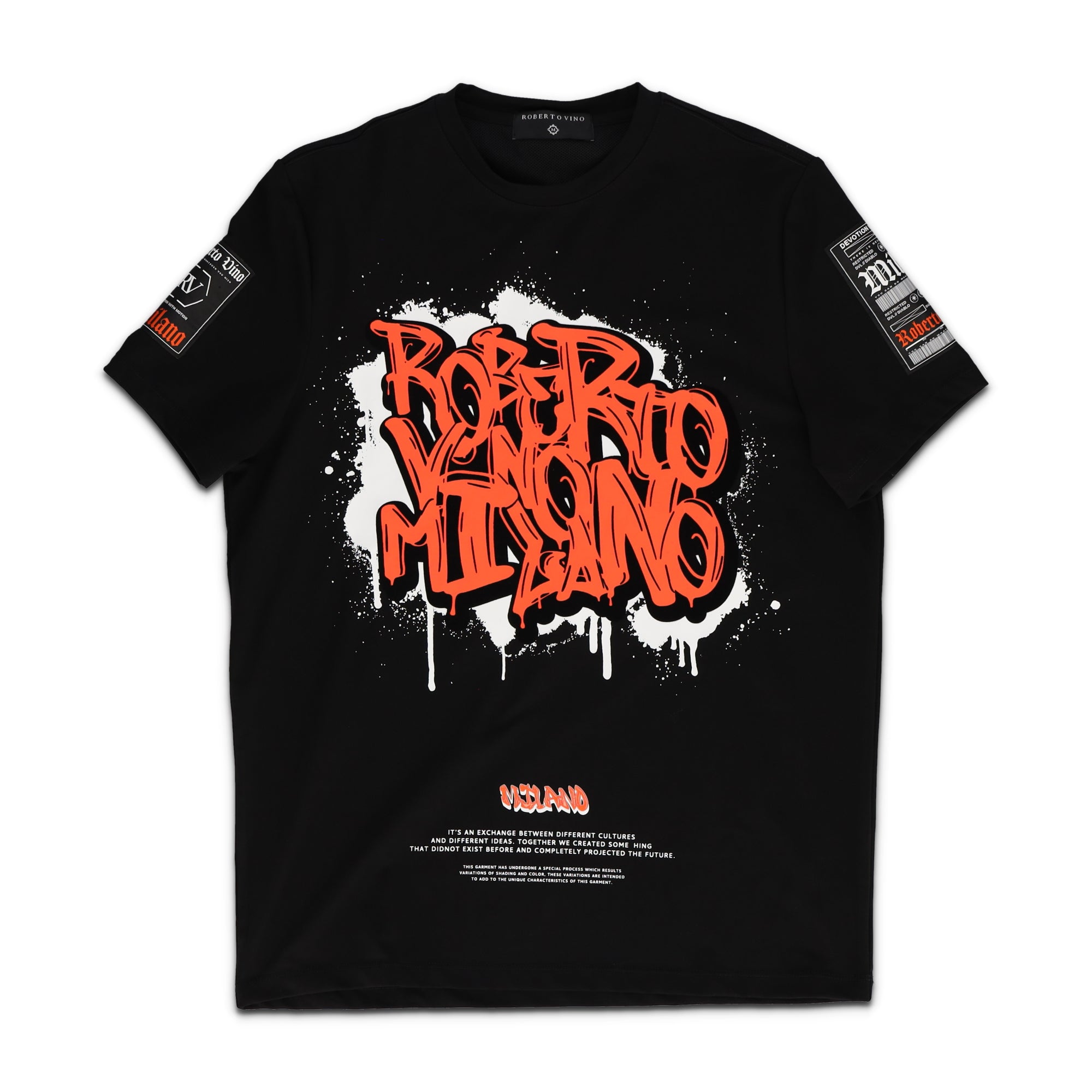Roberto's Graffiti T- Shirt Black