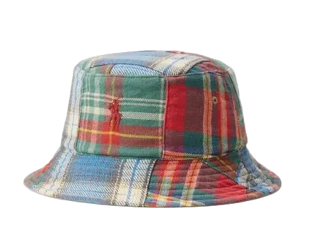 Reversible Twill-Flannel Bucket Hat