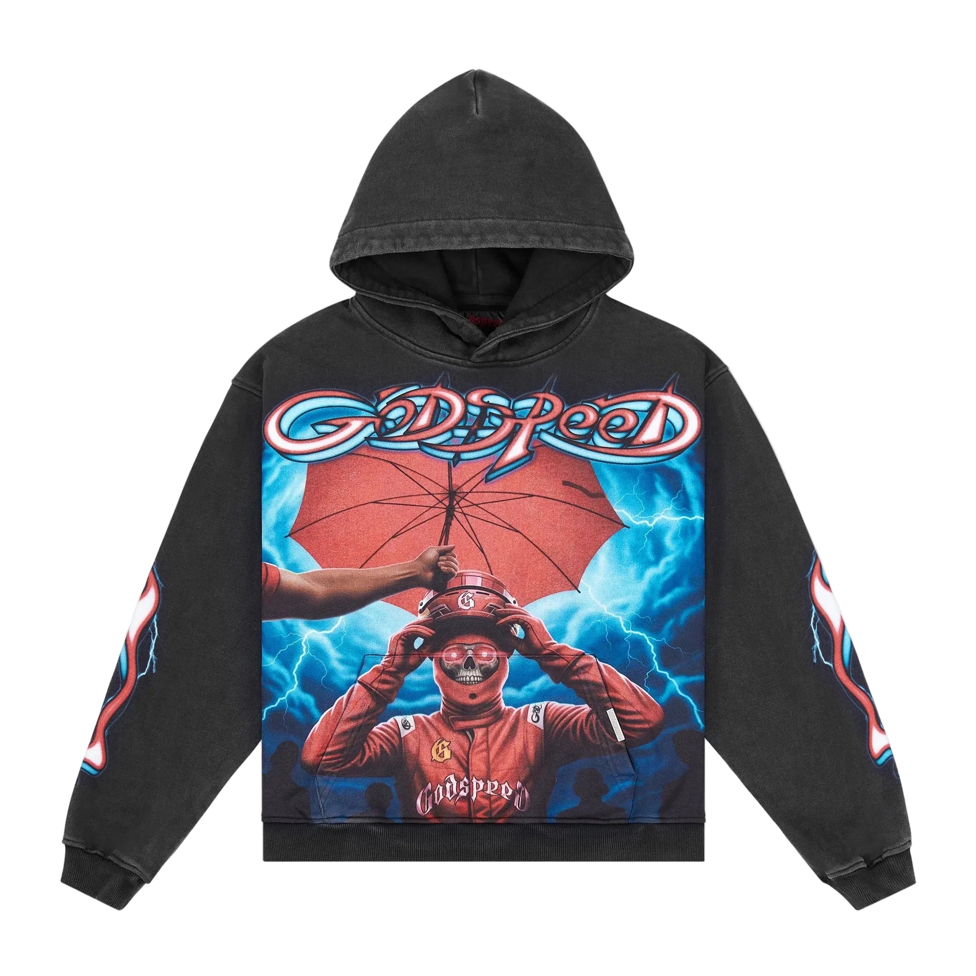 Supreme Reign Black Wash Black Hoodie