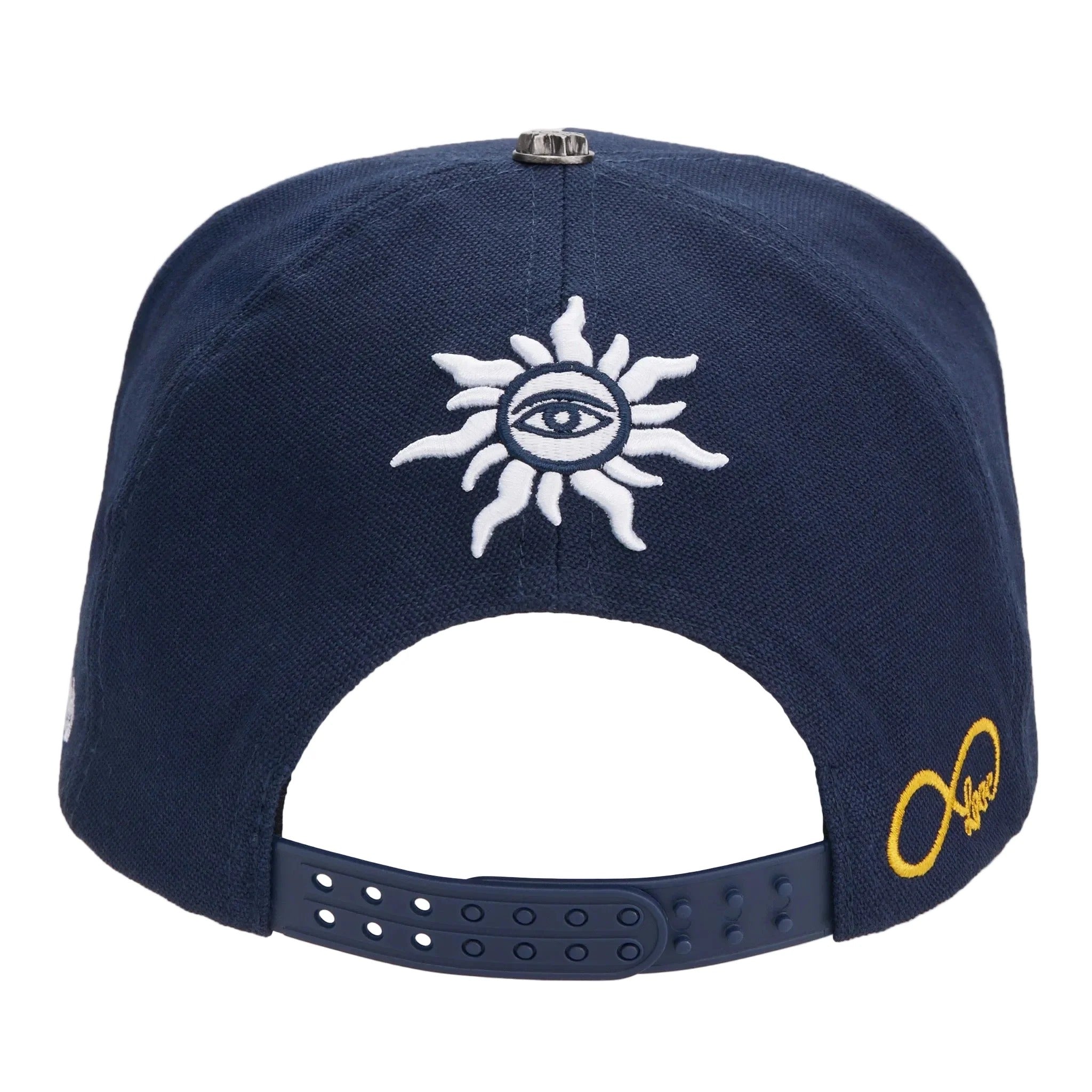 G Logo Navy Yellow Navy SnapBack Hat