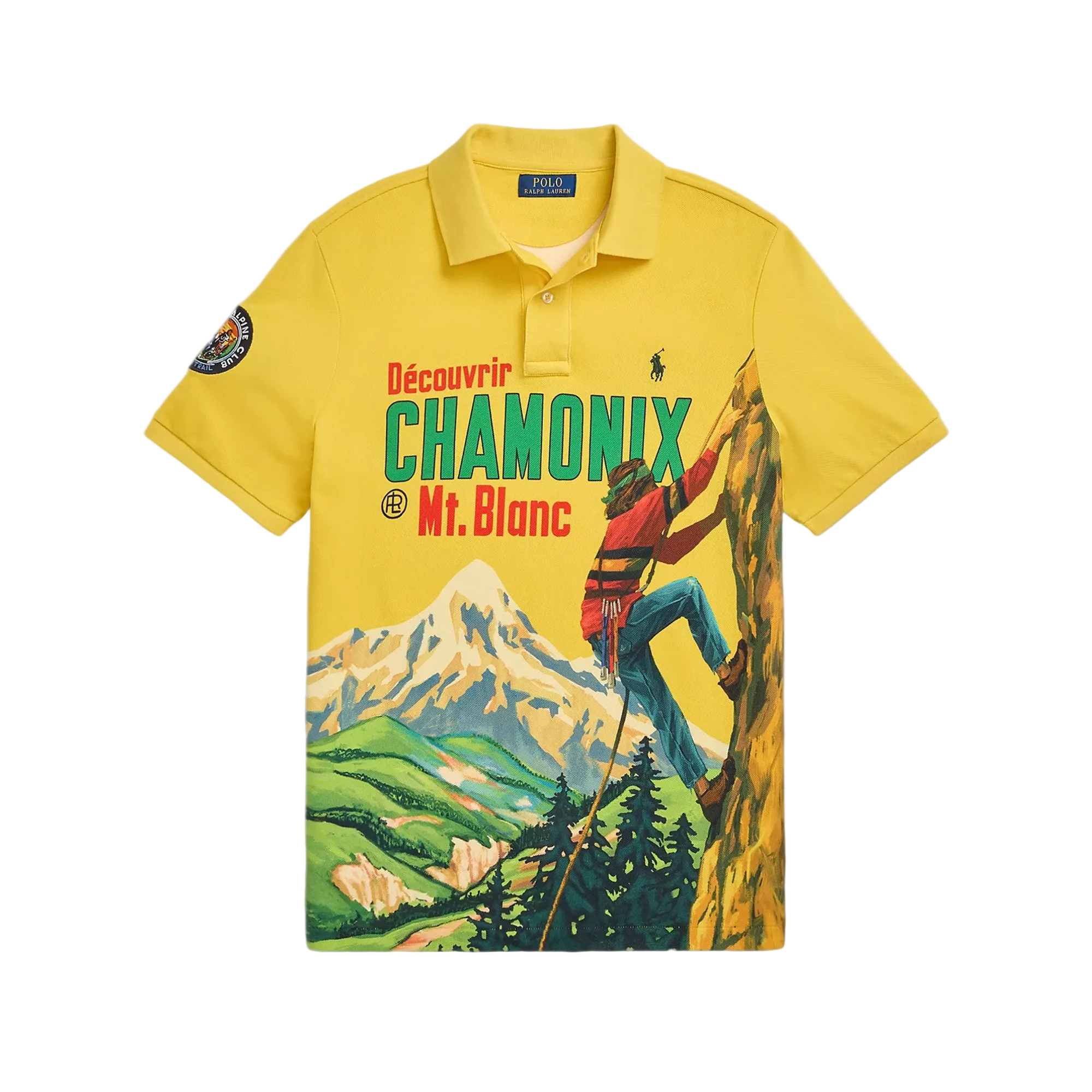 Classic Fit Mesh Graphic Polo Shirt