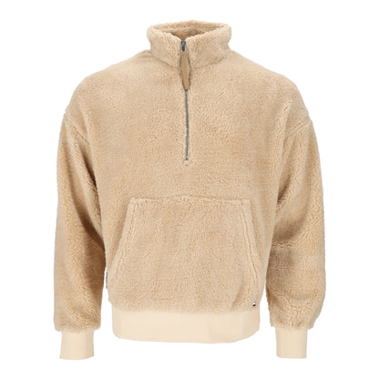 Sherpa Brown Half Zip Crewneck