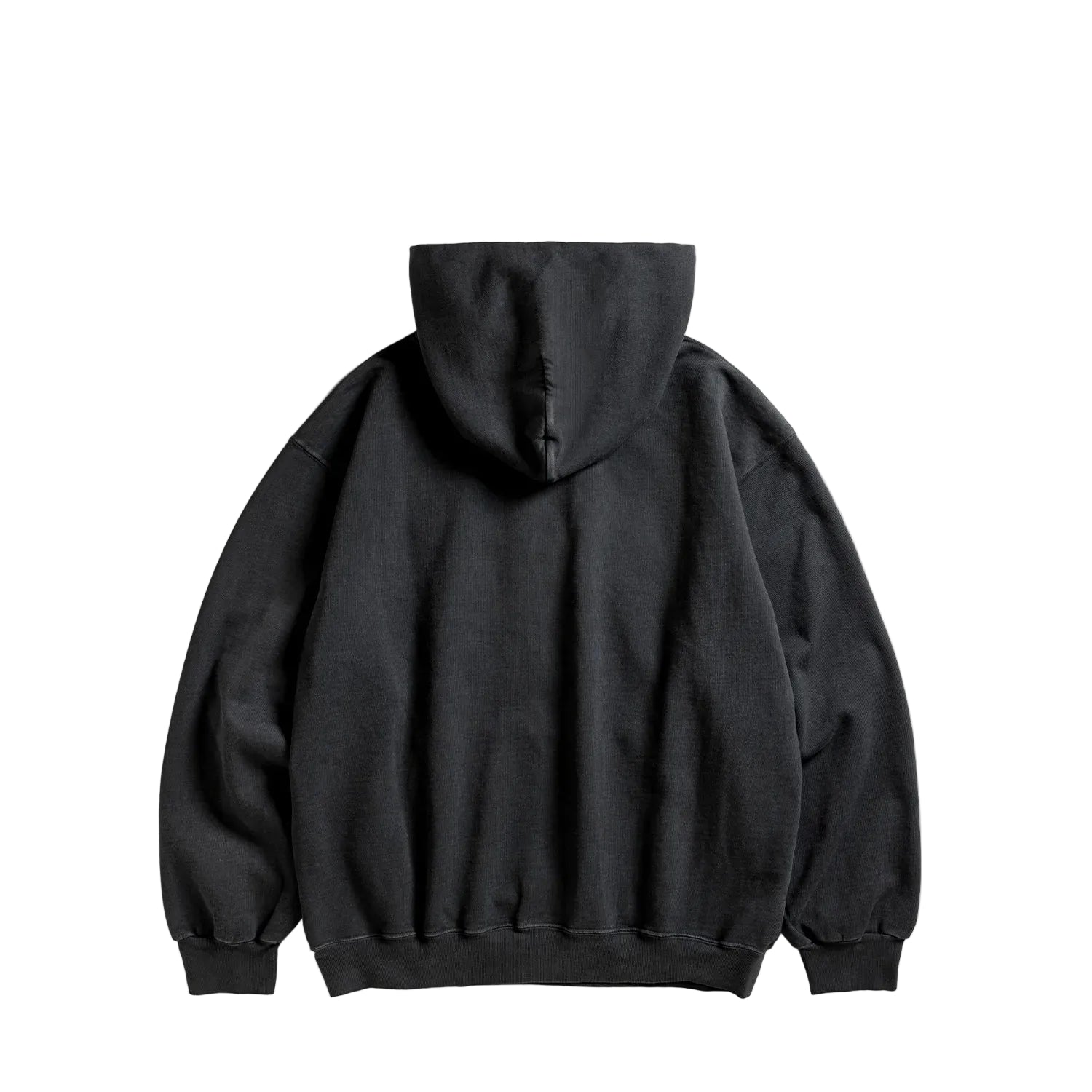 Toned Down Applique Black Pullover Hoodie