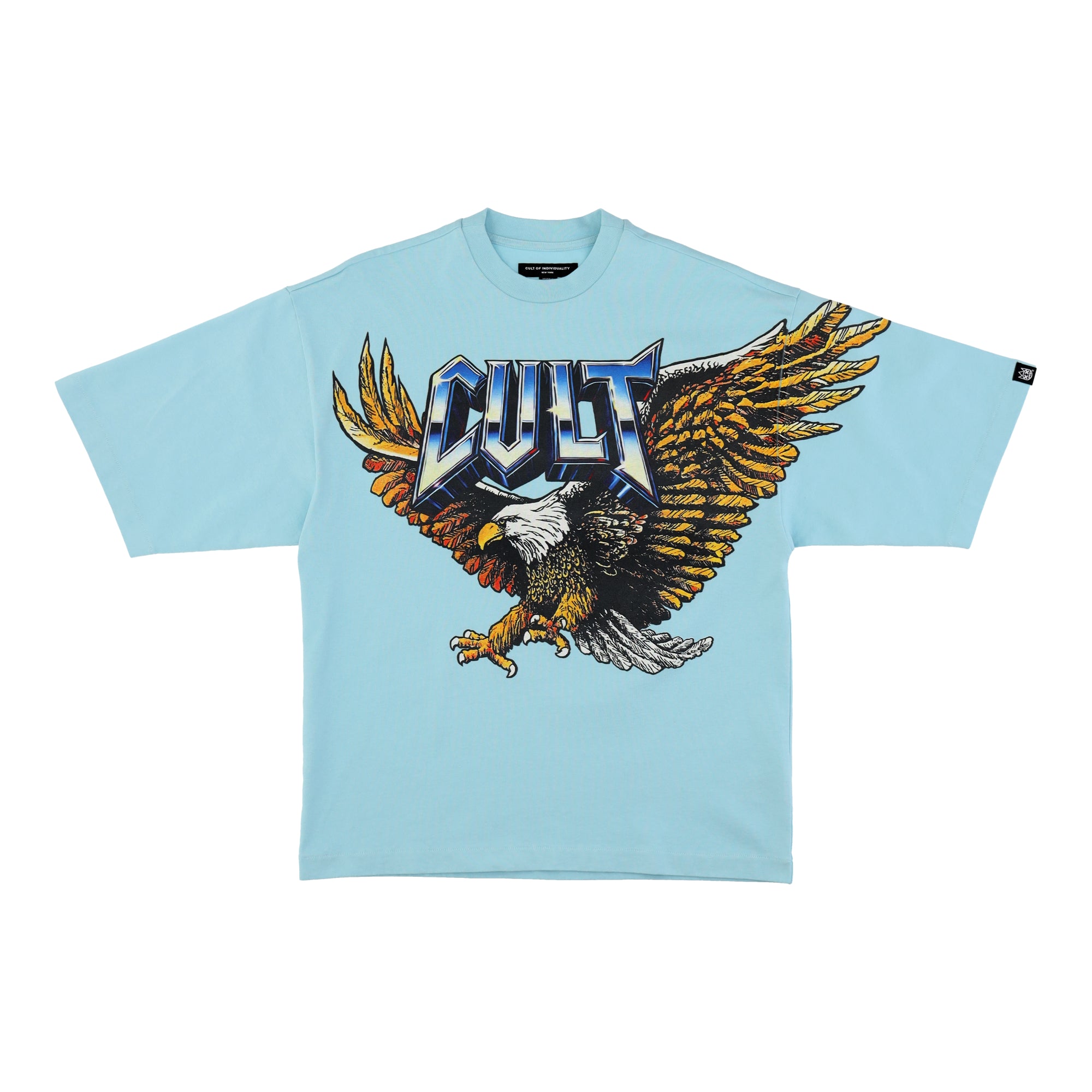Oversized Short Sleeve Predator Crew Neck T-Shirt