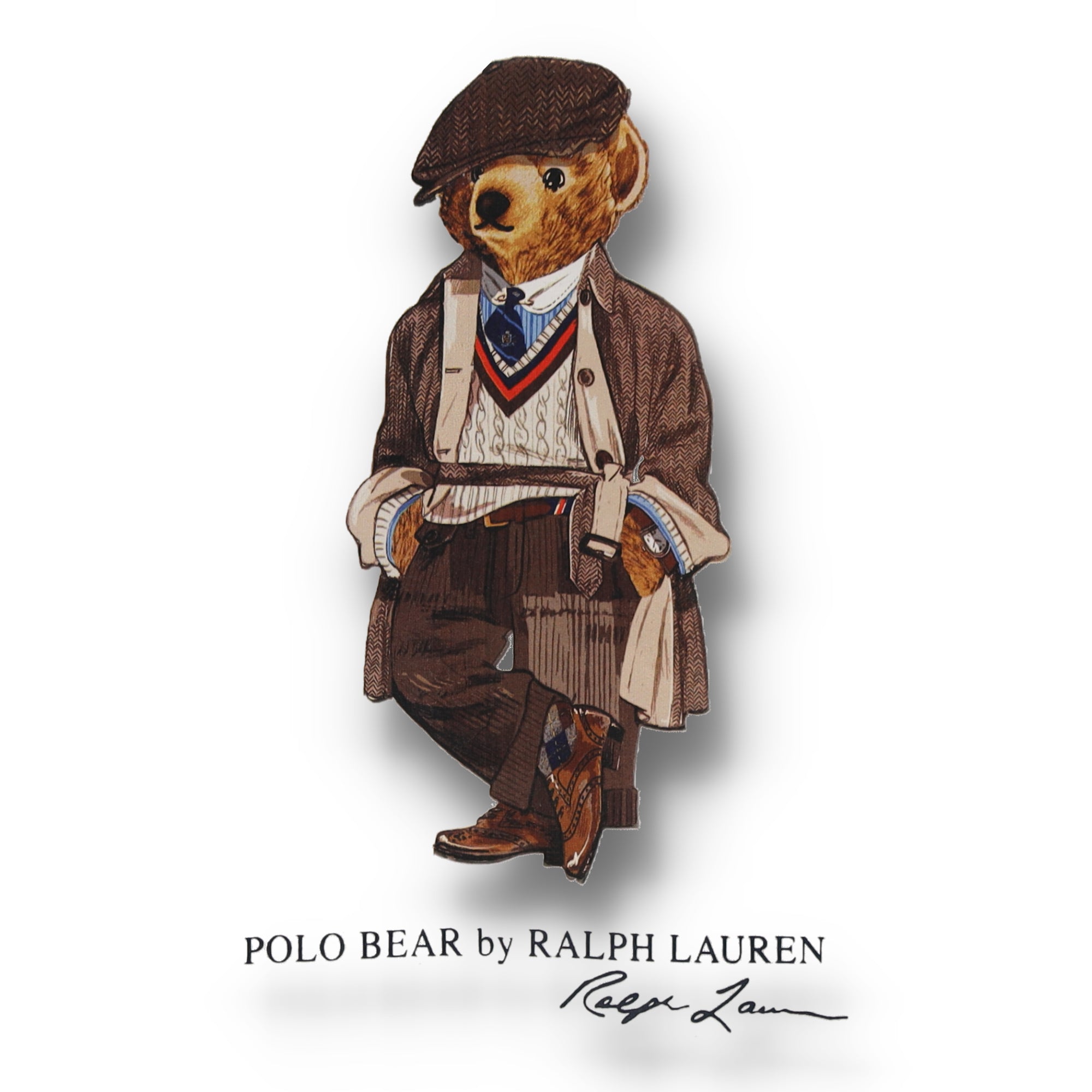 Classic Fit Polo Bear Jersey White T-Shirt
