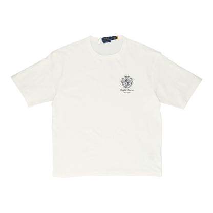 Relaxed Fit Jersey Graphic White T-shirt