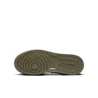 Jordan 1 Low Black Toe Medium Olive GS