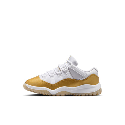 Jordan 11 Retro Low White Team Gold Metallic Gold PS