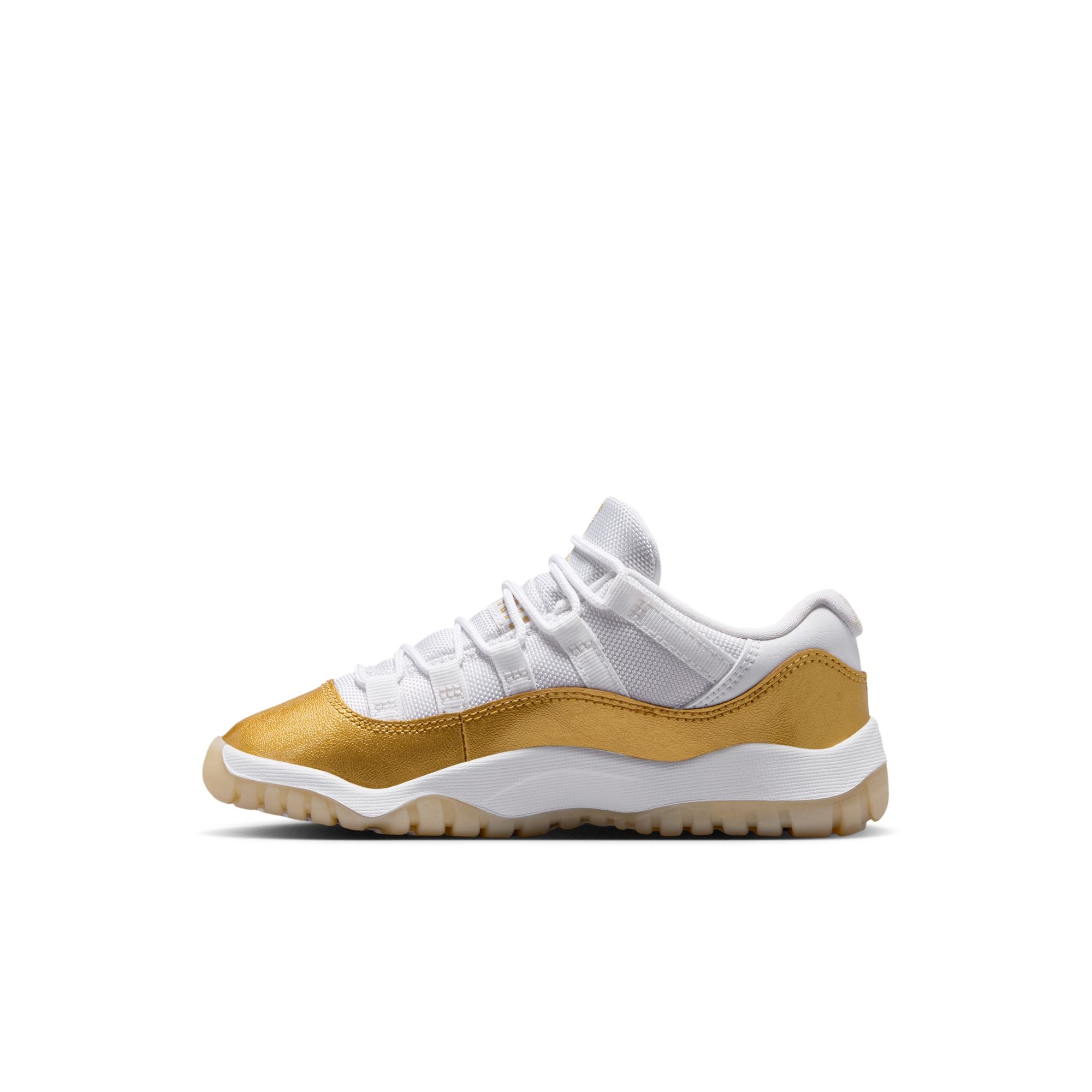 Jordan 11 Retro Low White Team Gold Metallic Gold PS