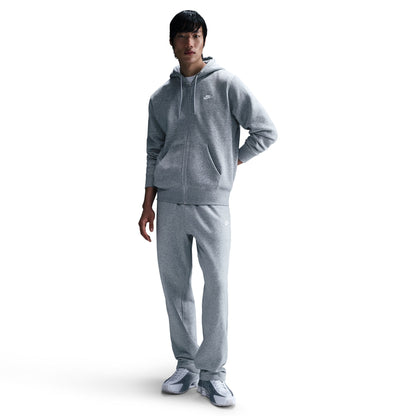 Club Full Zip Fleece Grey Hoodie