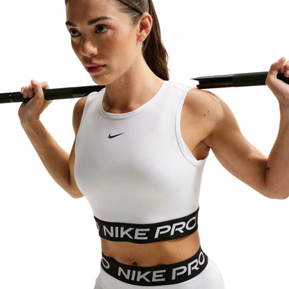 Pro Dri-Fit Cropped White Tank Top