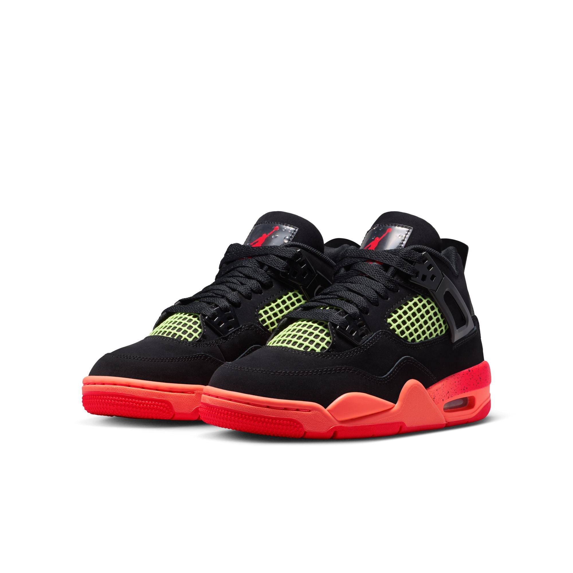 Jordan 4 Retro Black Infrared Barely Volt GS