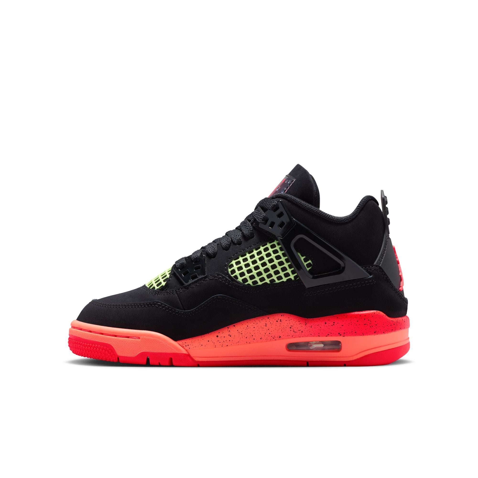 Jordan 4 Retro Black Infrared Barely Volt GS