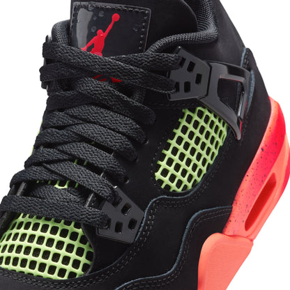 Jordan 4 Retro Black Infrared Barely Volt GS