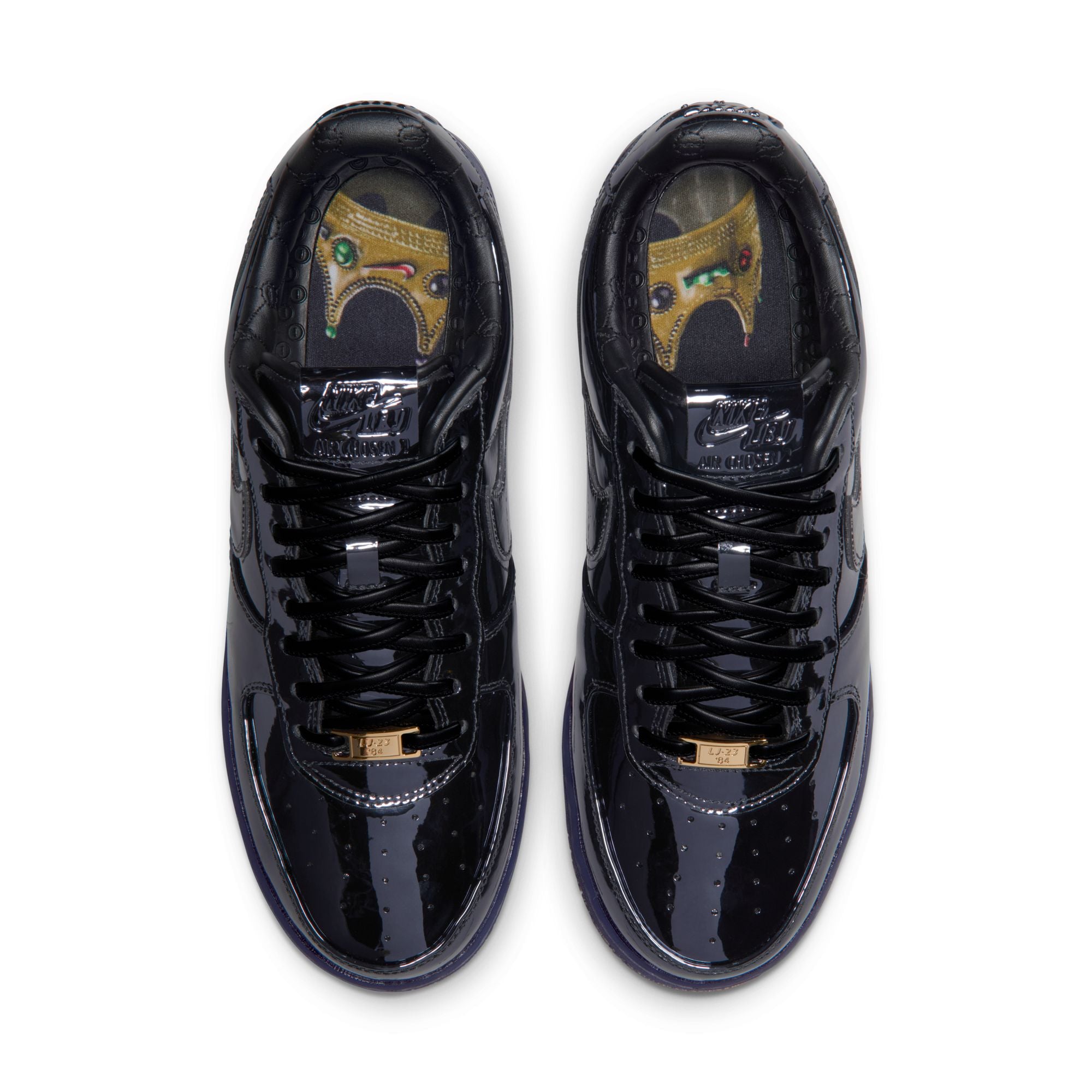 LeBron James × Nike Air Force 1 Black Patent