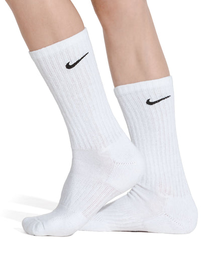 Everyday Cushioned 6 Pairs Crew White Socks
